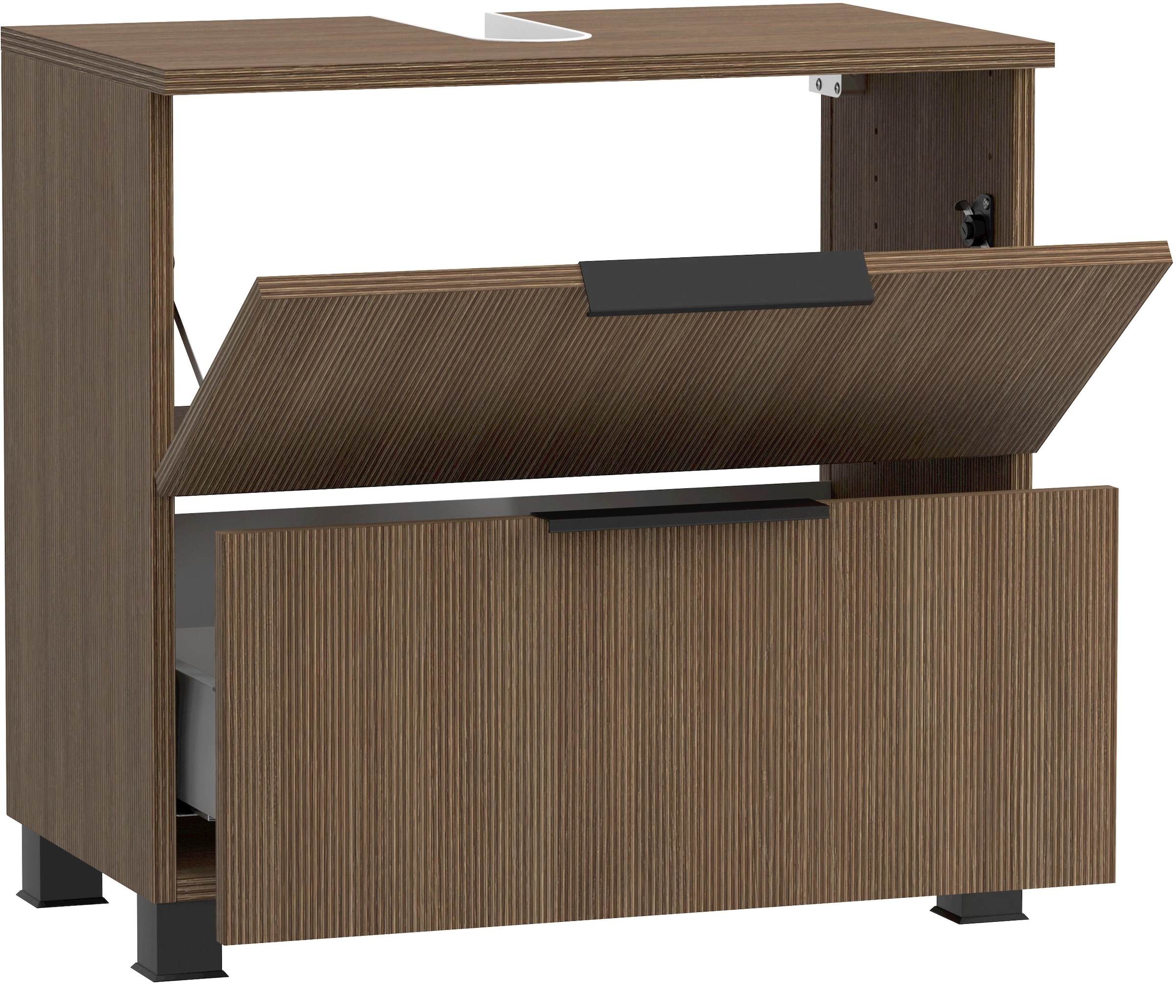 welltime Waschbeckenunterschrank »Lecce« Welltime, Breite 60 cm, gedämpfte Scharniere und Softclose-Funktion