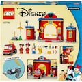 LEGO® Konstruktionsspielsteine »Mickys Feuerwehrstation und Feuerwehrauto (10776)«, (144 St.), LEGO® Mickey & Friends