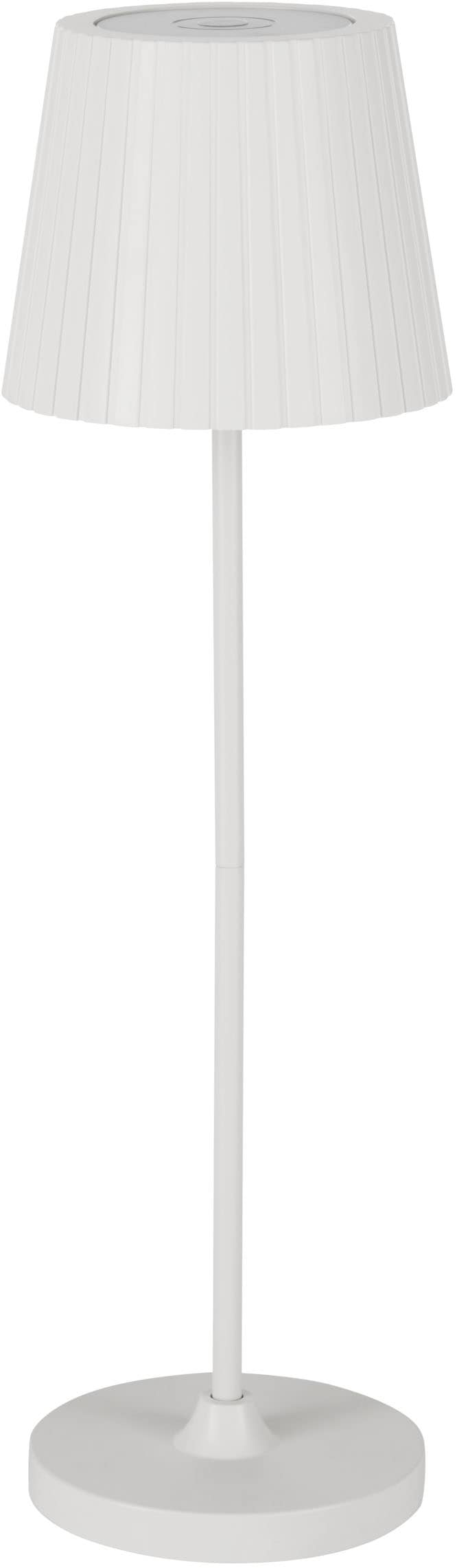 EGLO Tischleuchte »CABOZO Tischlampe - Kunststoff - LED - 3,8W - IP44« LED-Modul 1 Stk. Neutralweiß | Warmweiß Solarleuchte, Außentischleuchte, Akku, Leselampe, H37 x Ø11 cm