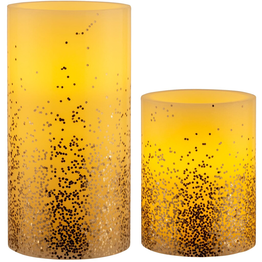 Pauleen LED-Kerze »Golden Glitter«