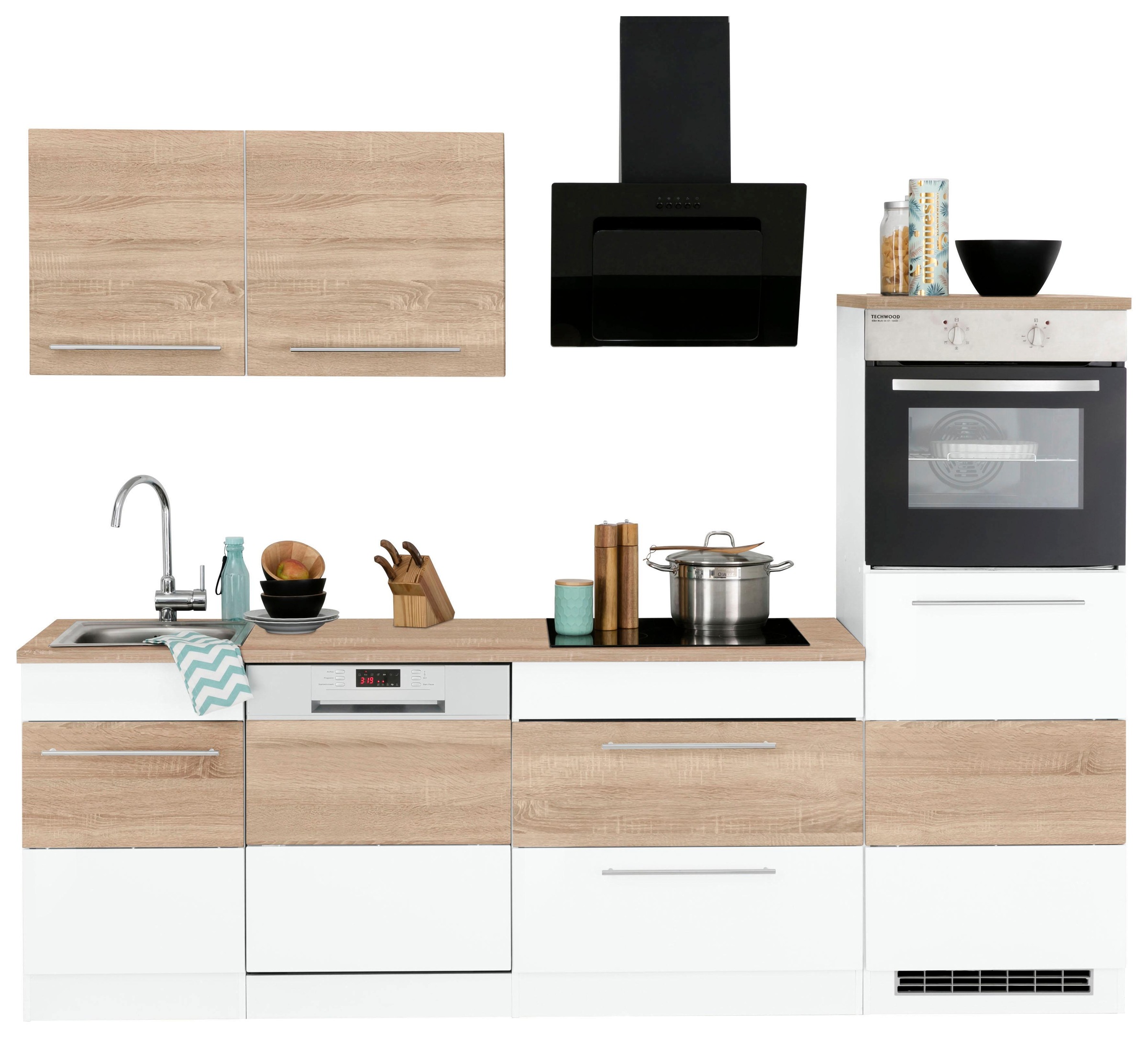 KOCHSTATION Küchenzeile »KS-Trient« Breite 250 cm, wahlweise mit E-Geräten, günstig online kaufen