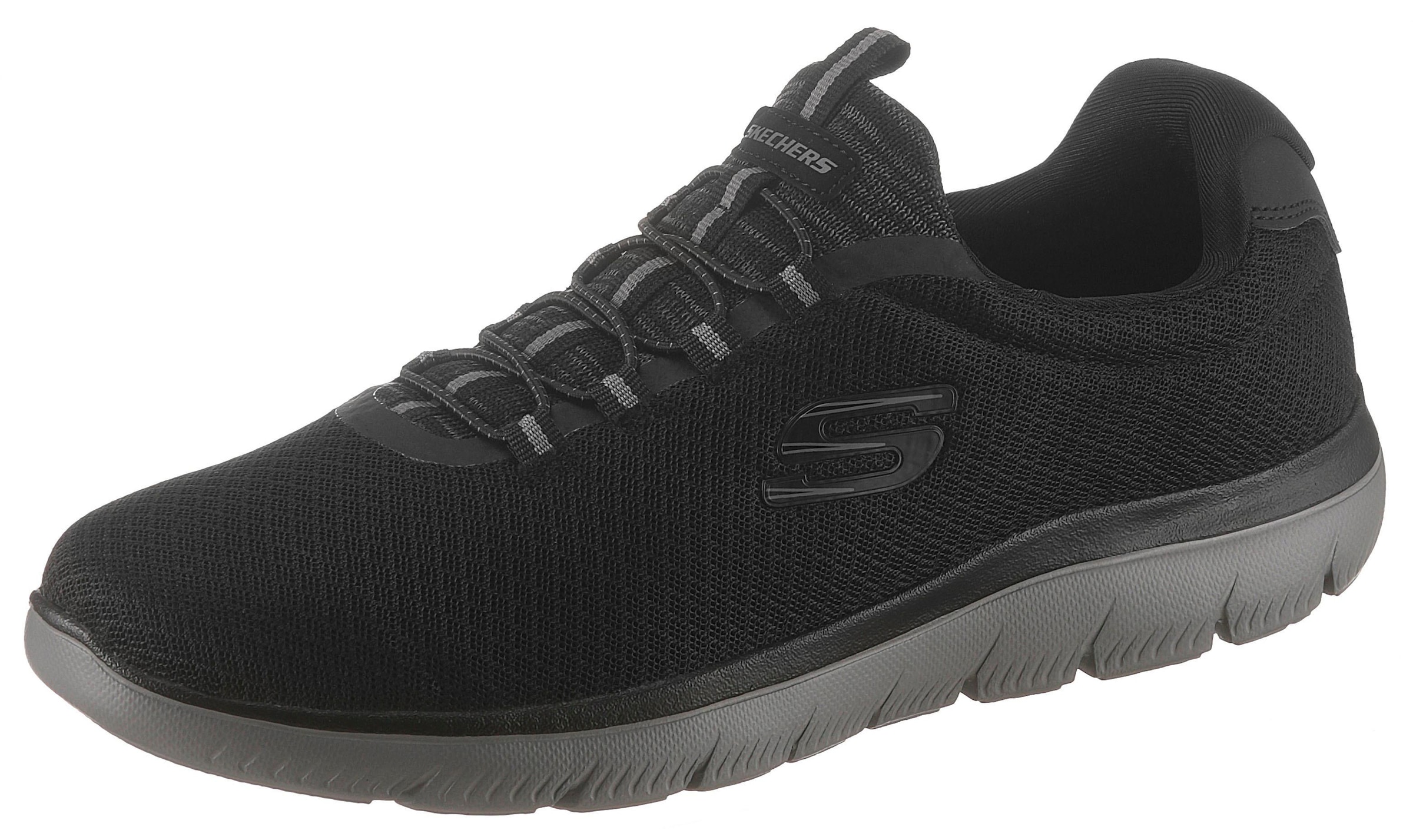 Skechers Slip-On Sneaker »Summits«, Slipper, Freizeitschuh mit komfortabler Memory Foam-Ausstattung