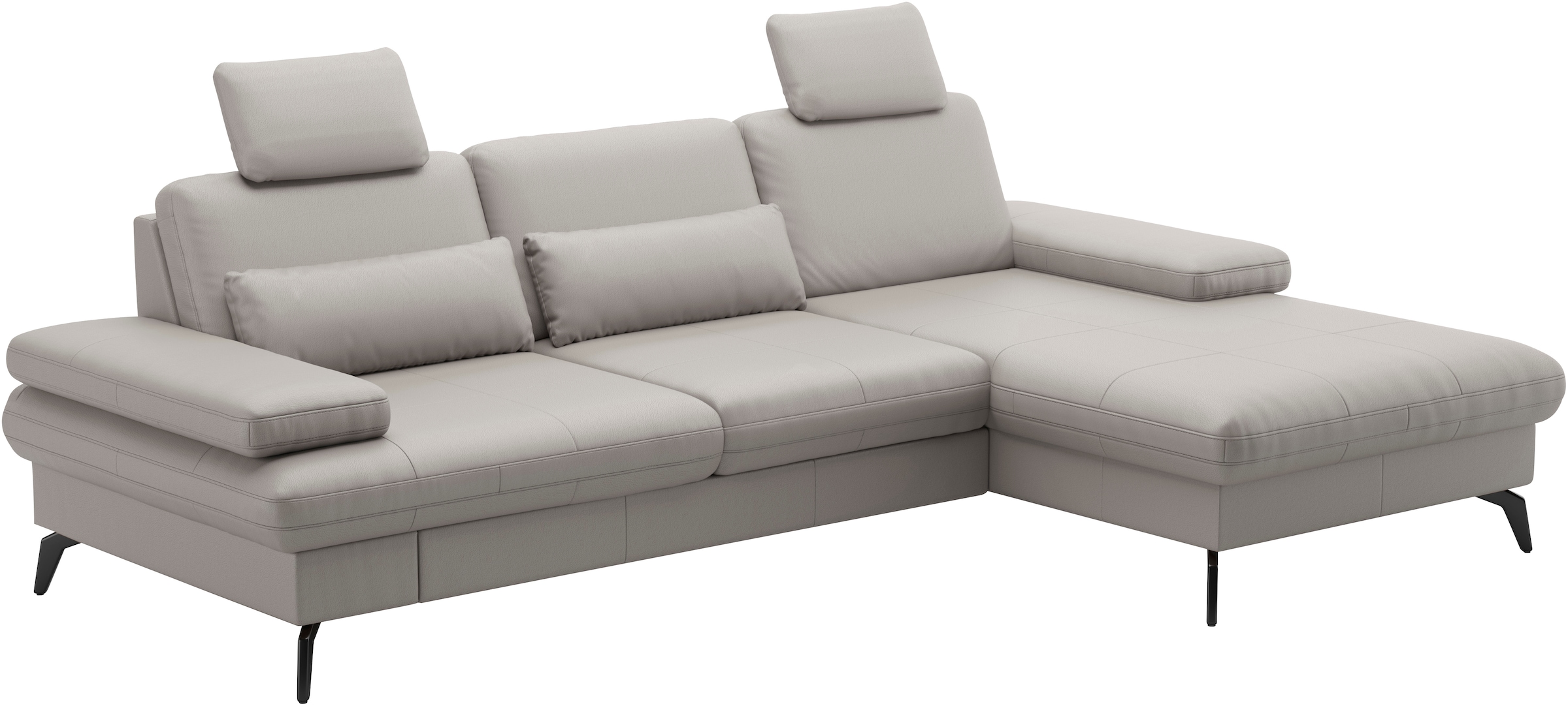 sit&more Ecksofa »Morris L-Form, inkl. Sitztiefenverstellung«, wahlweise mit Armteilverstellung, Bettfunktion & Bettkasten