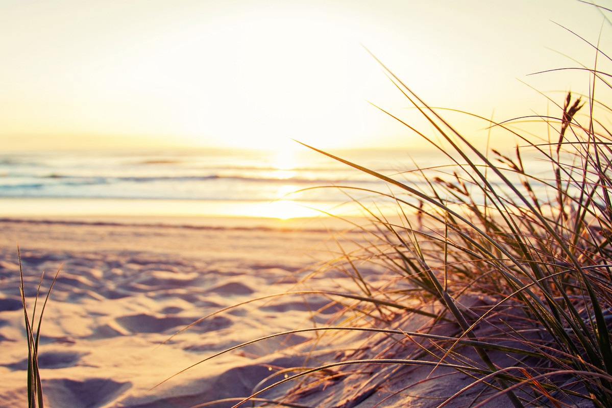 A.S. Création Vliestapete »Strandtapete Sonnenuntergang Meer Beige Braun« m günstig online kaufen