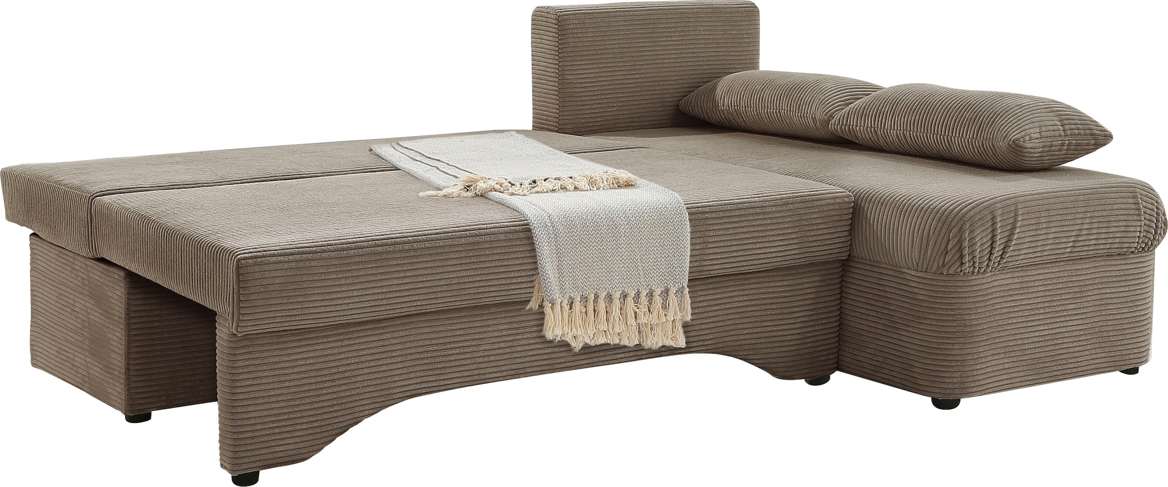 Jockenhöfer Gruppe Ecksofa »L-Form, B: 191 cm« mit Bettfunktion & Bettkasten