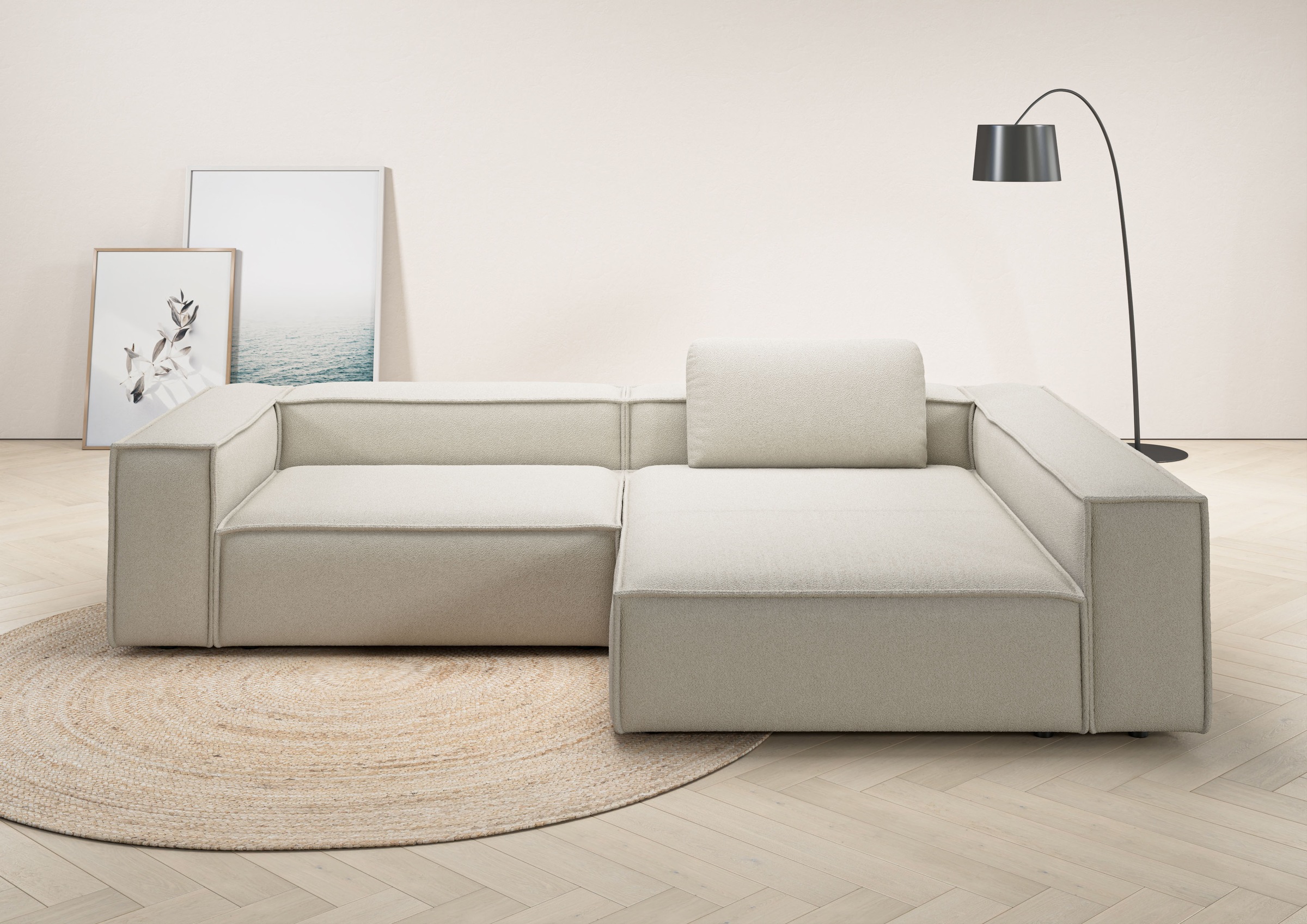 Places of Style Ecksofa »Watertown, moderne XXL L-Form, 306 cm breit«, Komf günstig online kaufen