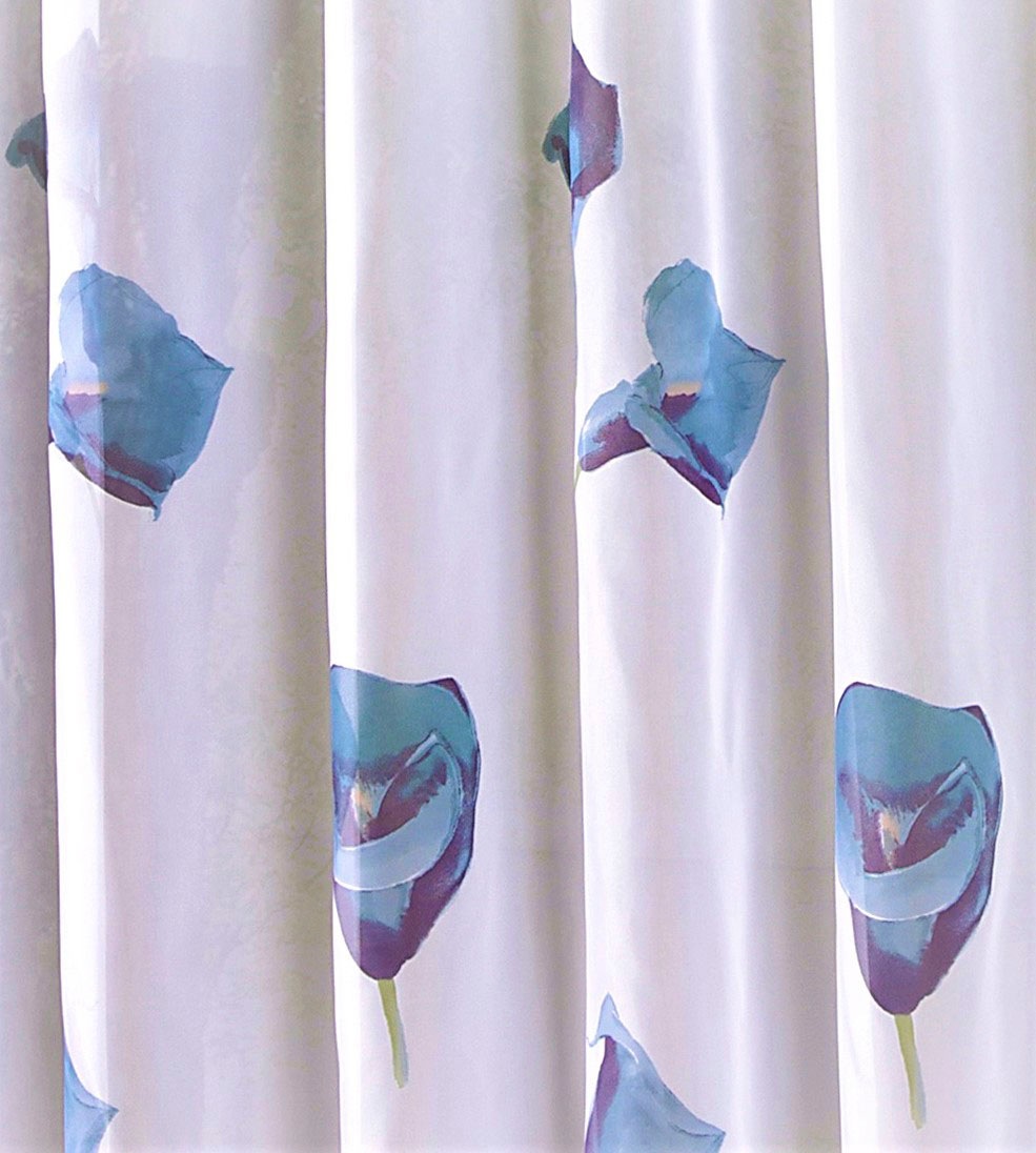 Weckbrodt Gardine »Calla« Smokband 1 Stk. tlg. Voile, bedruckt, floral, geb günstig online kaufen