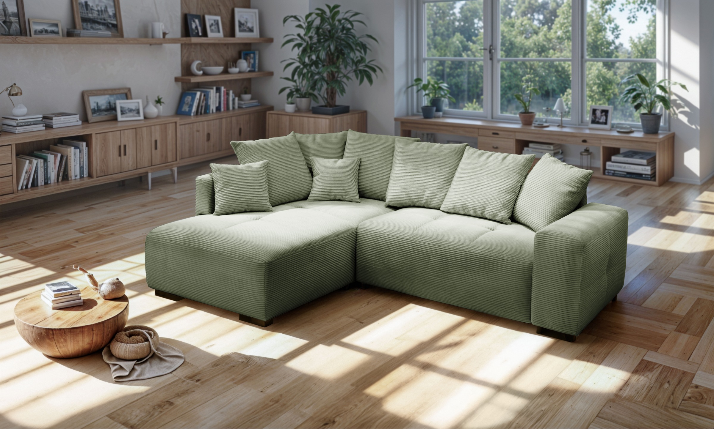 exxpo - sofa fashion Ecksofa »Arpino, elegant und bequem, Ottomane beidseit günstig online kaufen