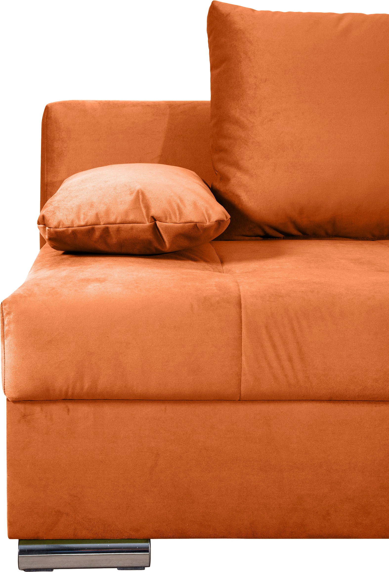 COLLECTION AB Schlafsofa »Tania mit Bettfunktion und Bettkasten«, komfortabler Sitzkomfort: Federkern-Polsterung, inklusive Rückenkissen