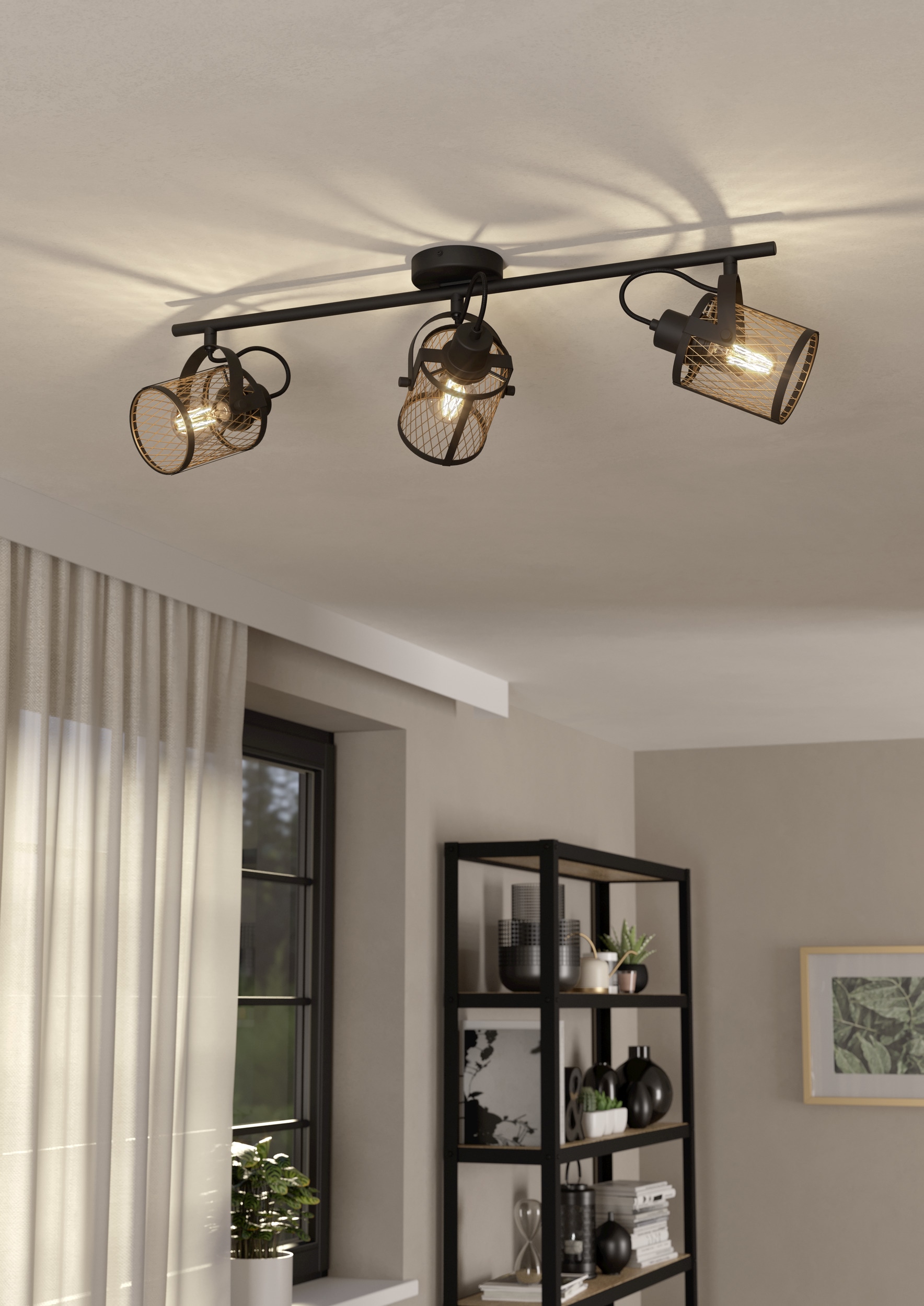 EGLO Deckenspot »DELLOW Spotlampe - Stahl - E27 - 3X40W - IP20« E27 1 Stk.