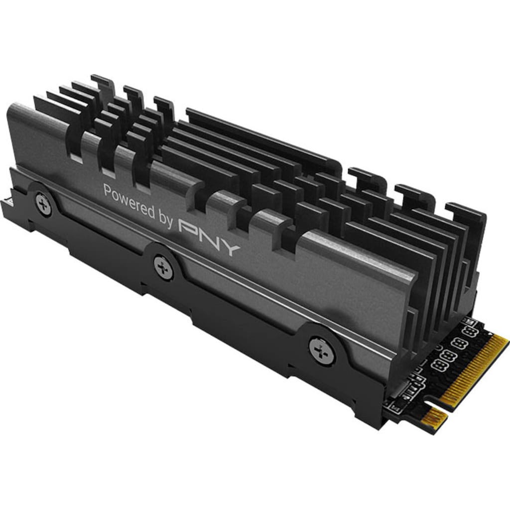 PNY interne SSD »XLR8 CS3140 M.2 NVMe Gen4 mit Heatsink«, Anschluss M.2 (2880)-PCI Express 4.0, Gaming