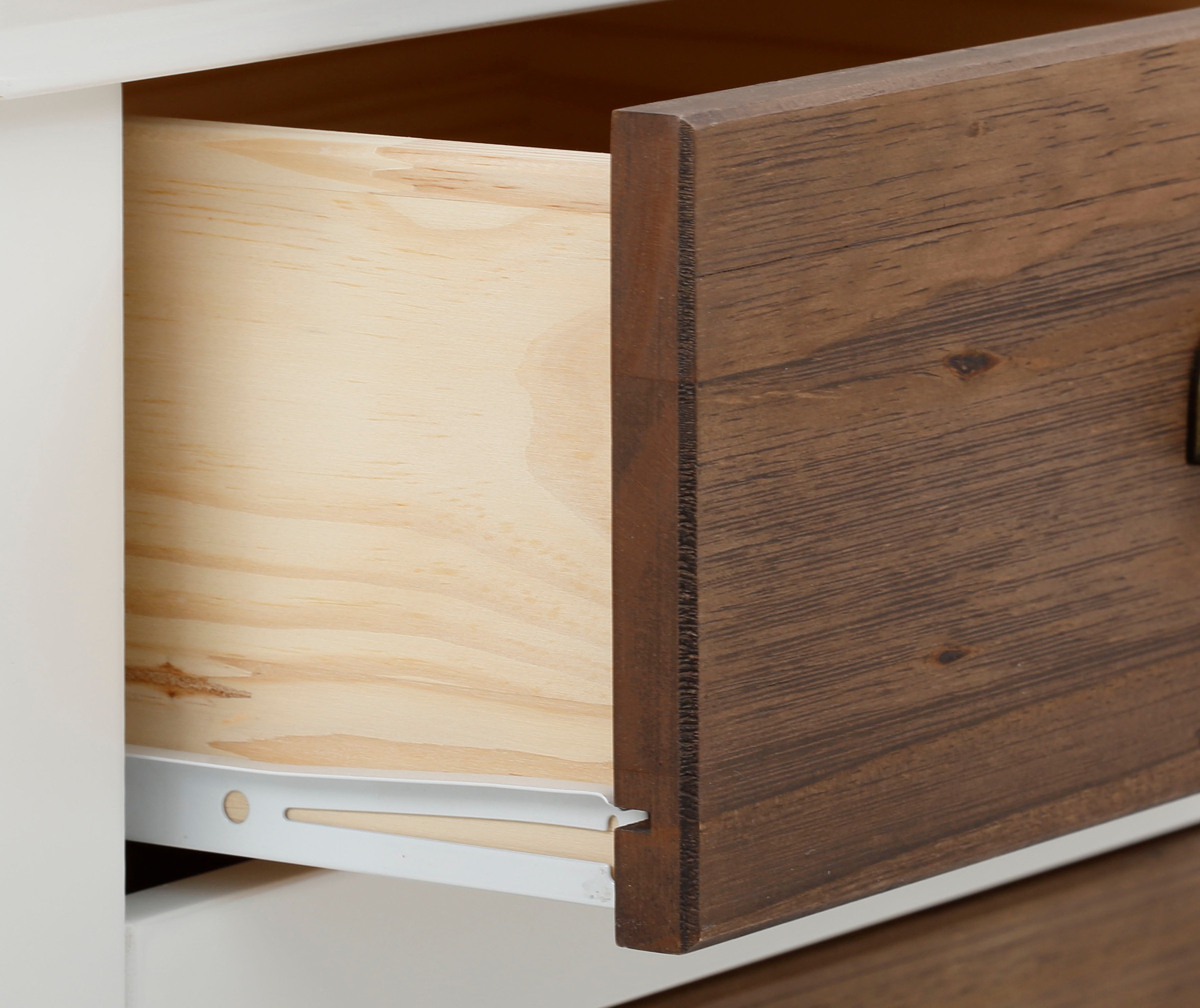Home affaire Hochschrank »Borey«,  aus Massivholz