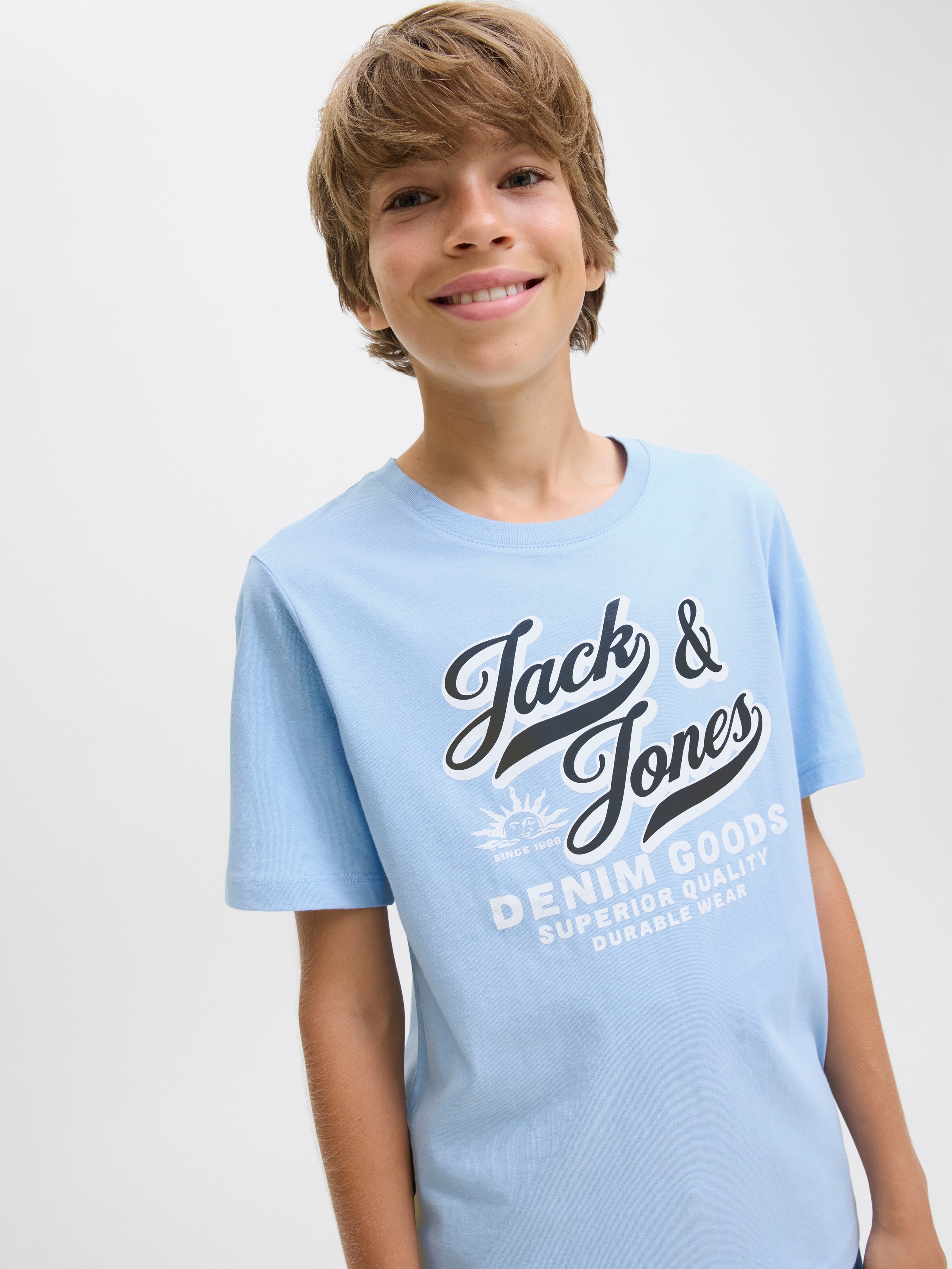 Jack & Jones Junior T-Shirt »JJELOGO TEE SS ONECK 2 COL AW25 NOOS JNR«