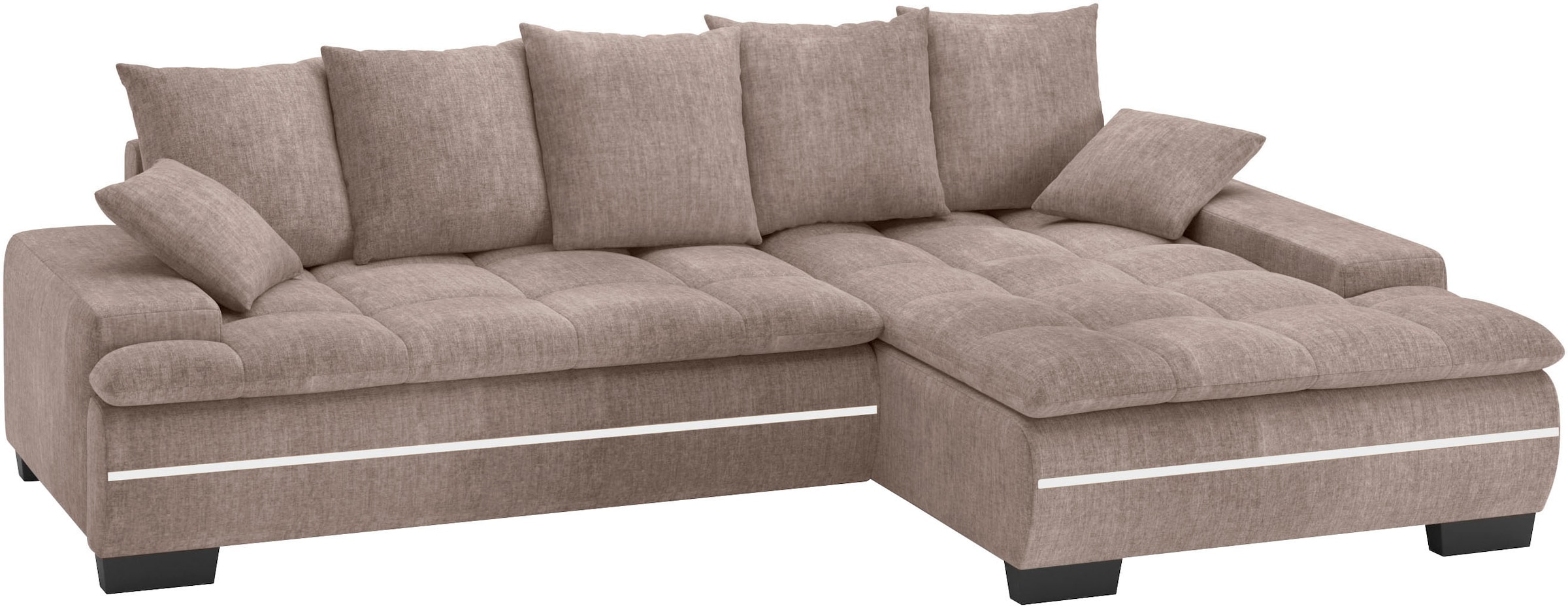 Mr. Couch Ecksofa »Haiti II, L-Form«, RGB-LED Beleuchtung, Kaltschaum, wahl günstig online kaufen