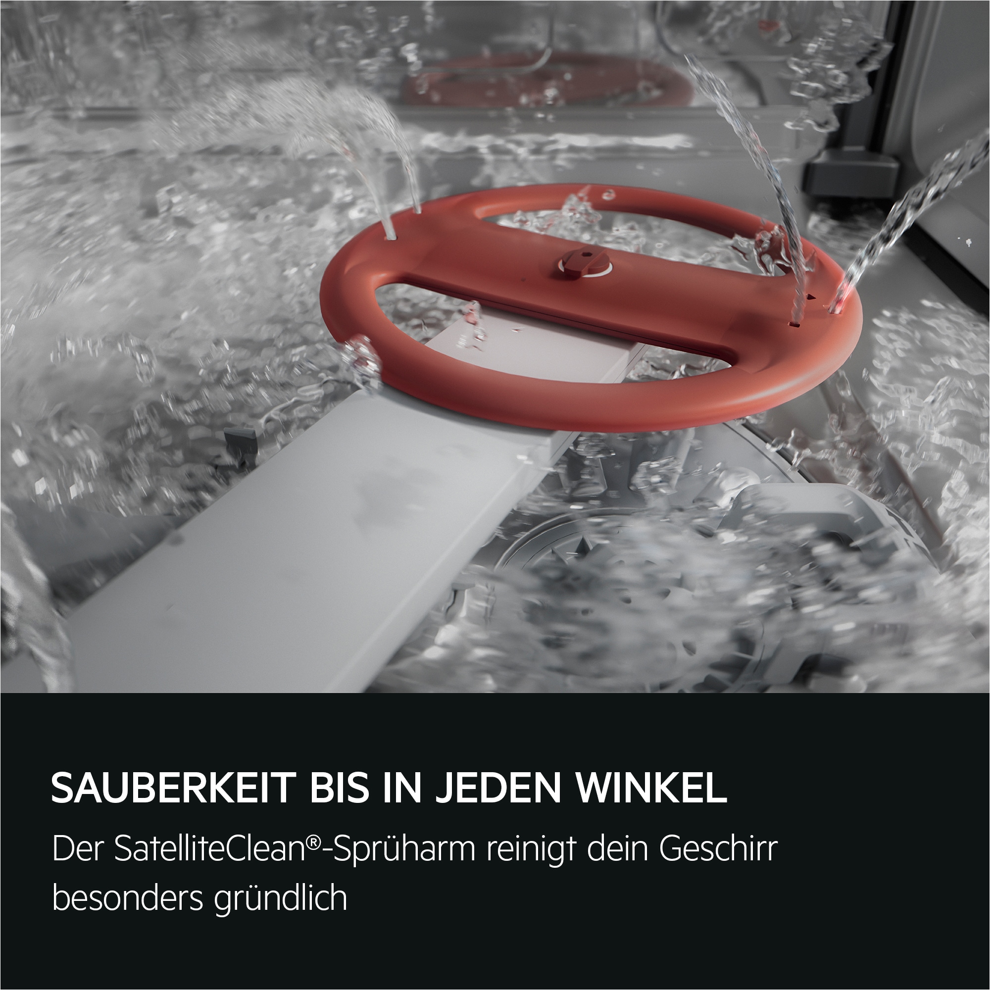 AEG Unterbaugeschirrspüler 6000 »GU620C2SCM« Spülmaschine – starke Sprühabdeckung, viel Platz & sauber