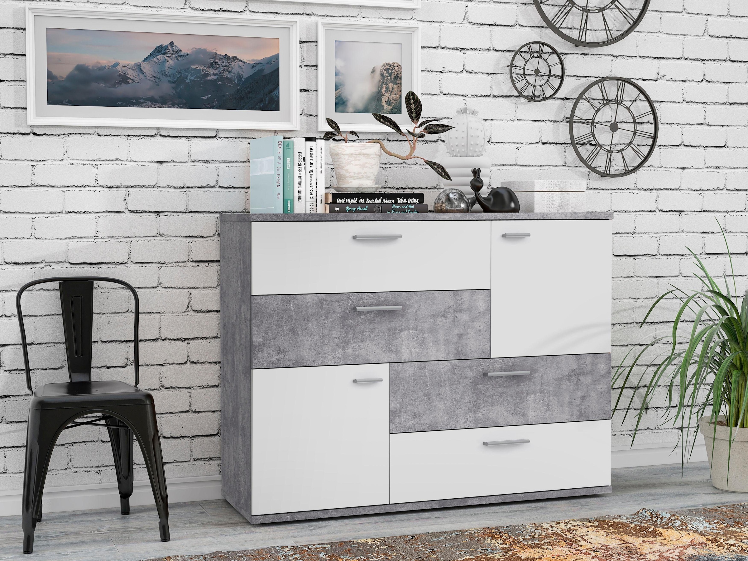 FORTE Kommode »Skive« Breite ca. 125 cm günstig online kaufen