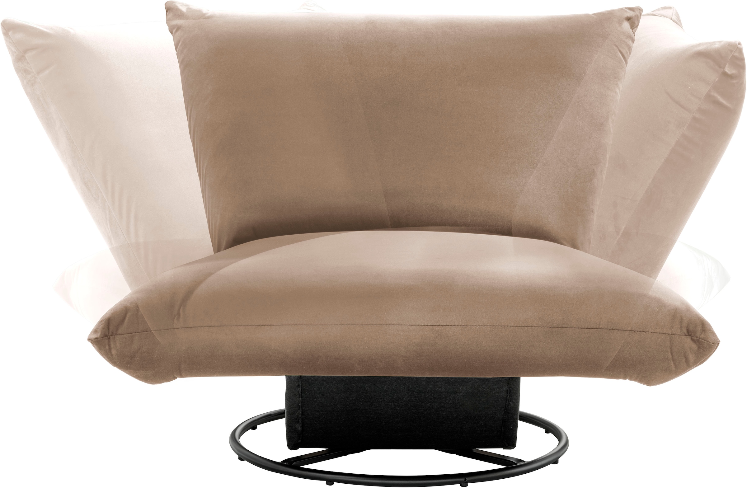 INOSIGN Drehsessel »Cremona«, 360° drehbar mit Metallfuß