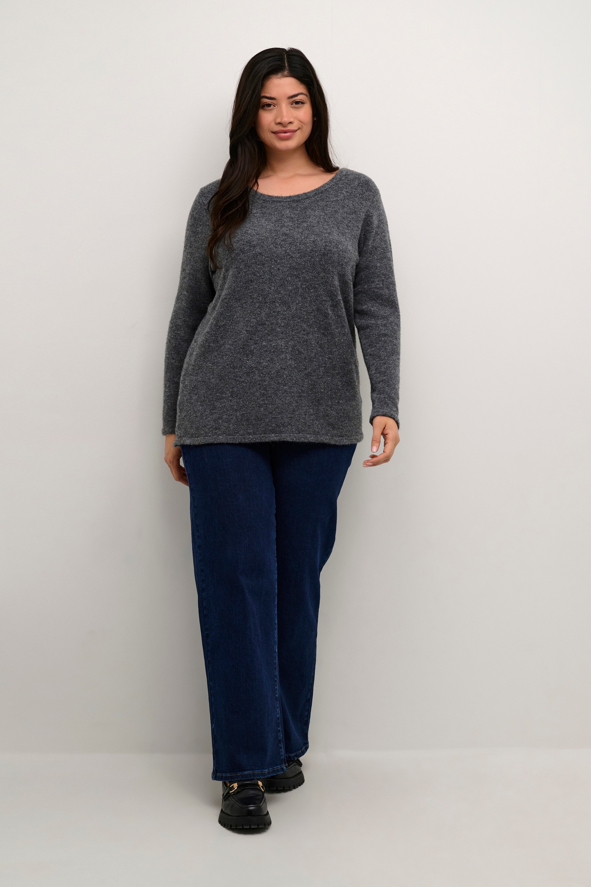 KAFFE Curve Strickpullover »Strickpullover KCrae«