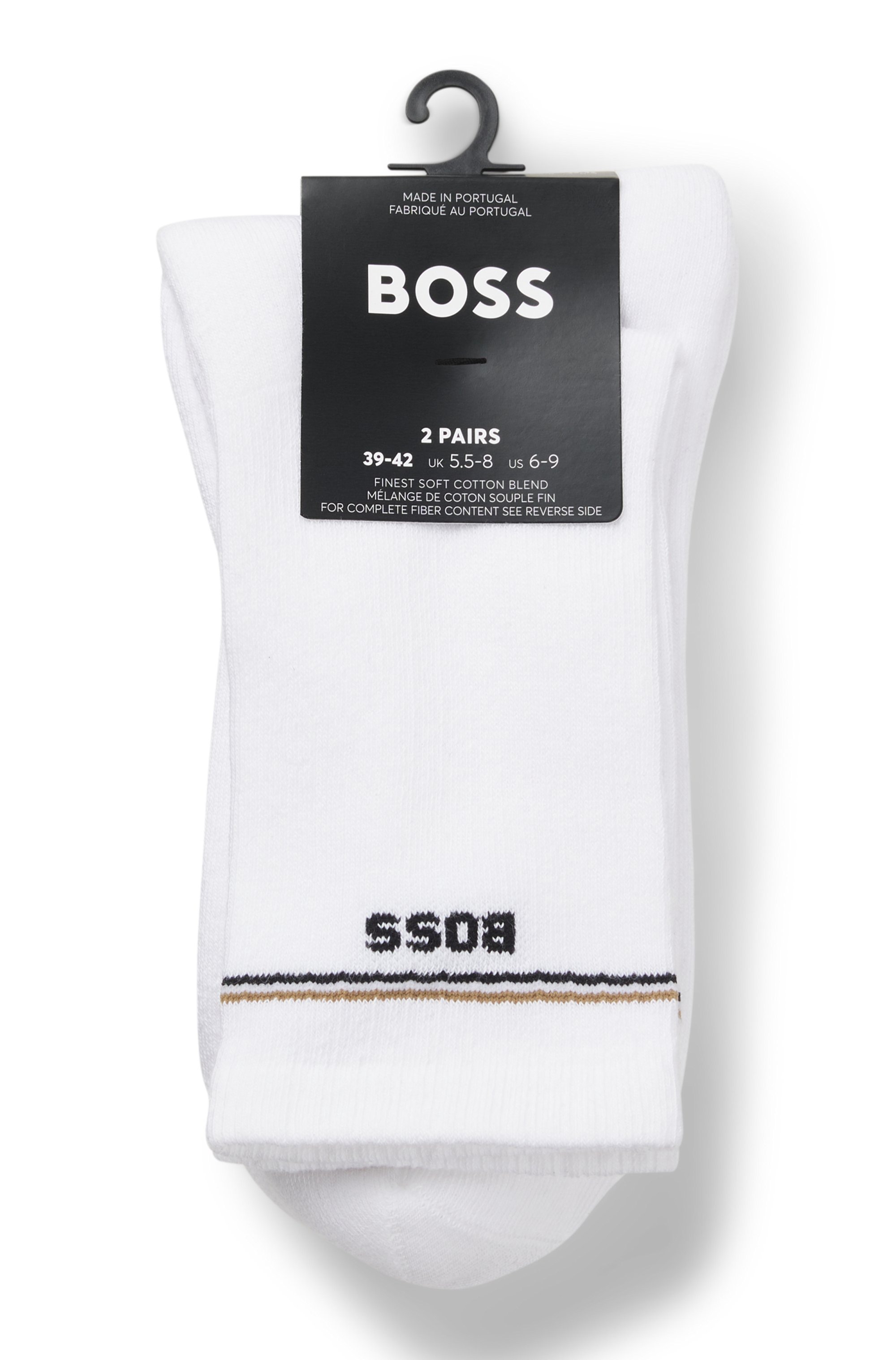 BOSS Socken »2P QS Iconic CC W«, (Packung, 2 Paar, 2er), mit BOSS-Logoschriftzug