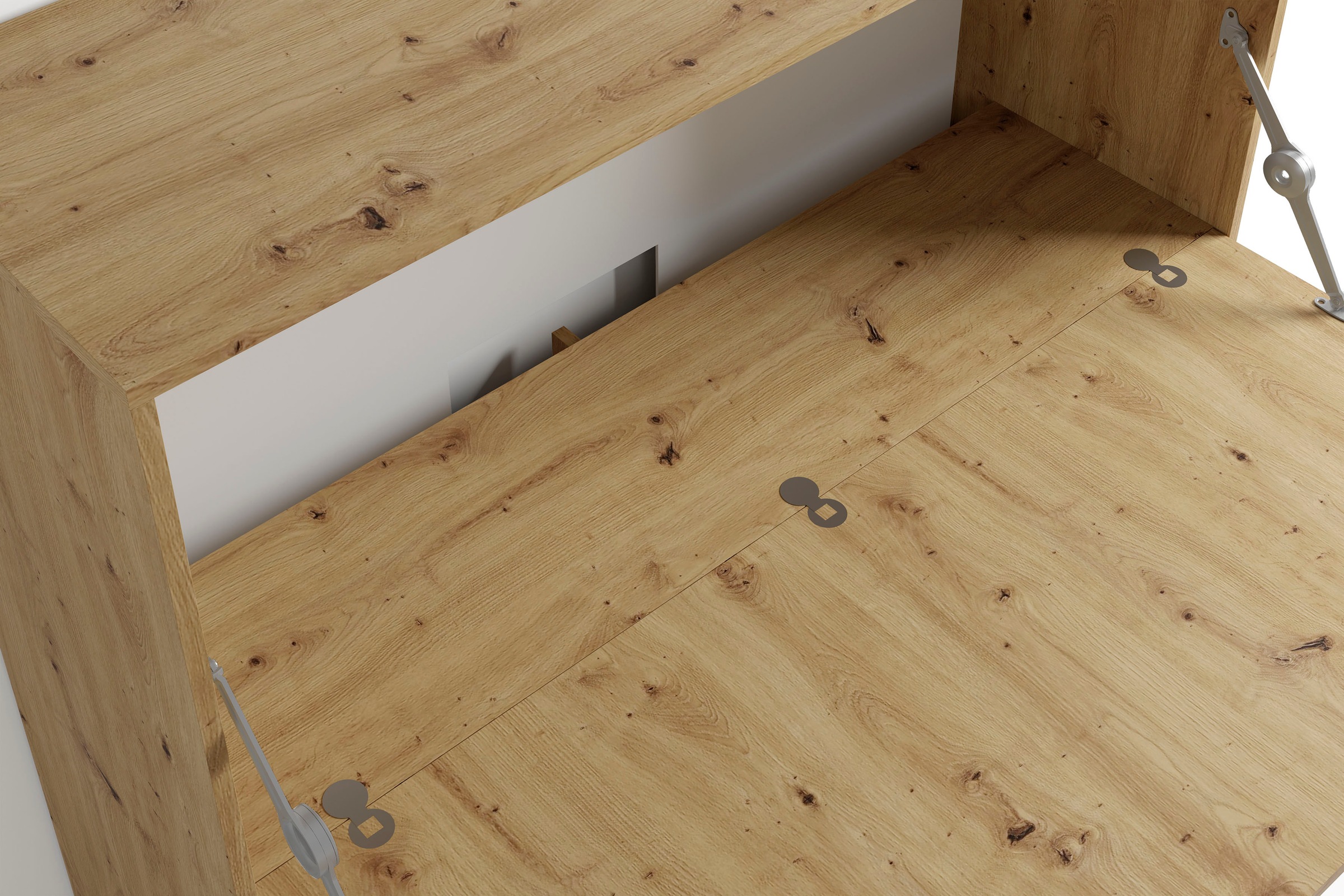 byLIVING Sekretär »Montana«, platzsparende Arbeitslösung mit viel Stauraum, Breite 120 cm