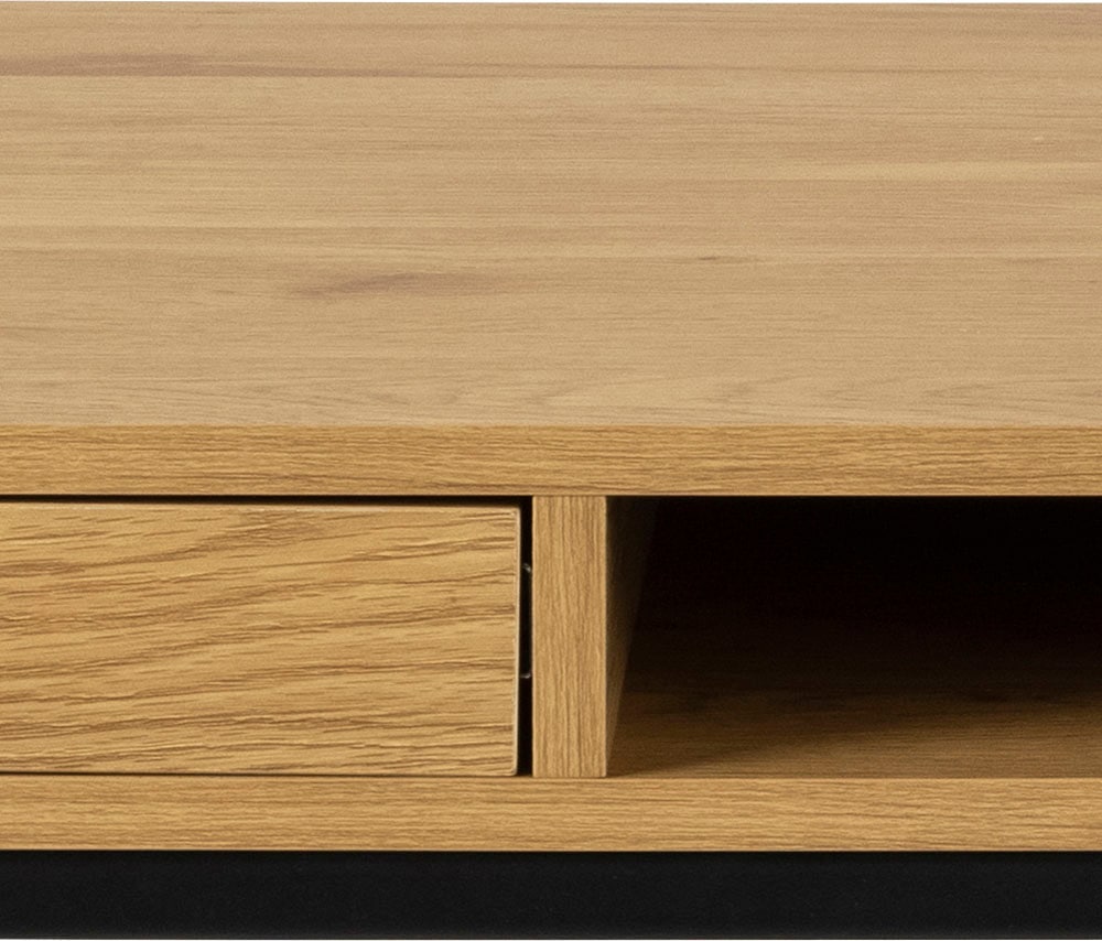 ACTONA GROUP Schreibtisch, Metallgestell, 1 Schublade und 1 offenem Fach, Breite 140 cm