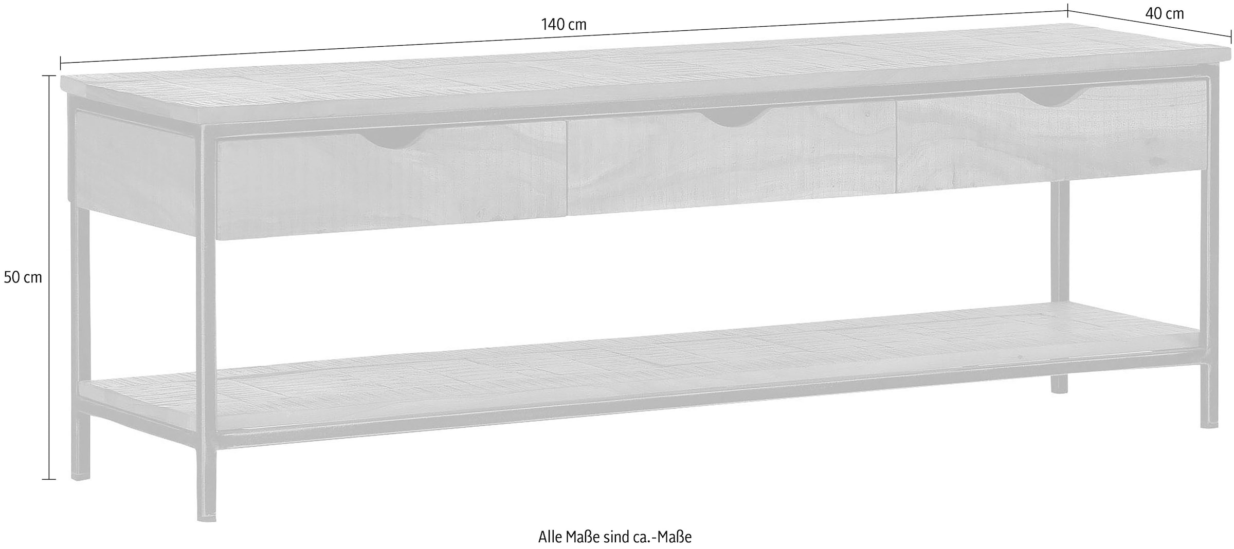 Gutmann Factory Lowboard »Jagger« Kommode, Breite 140 cm