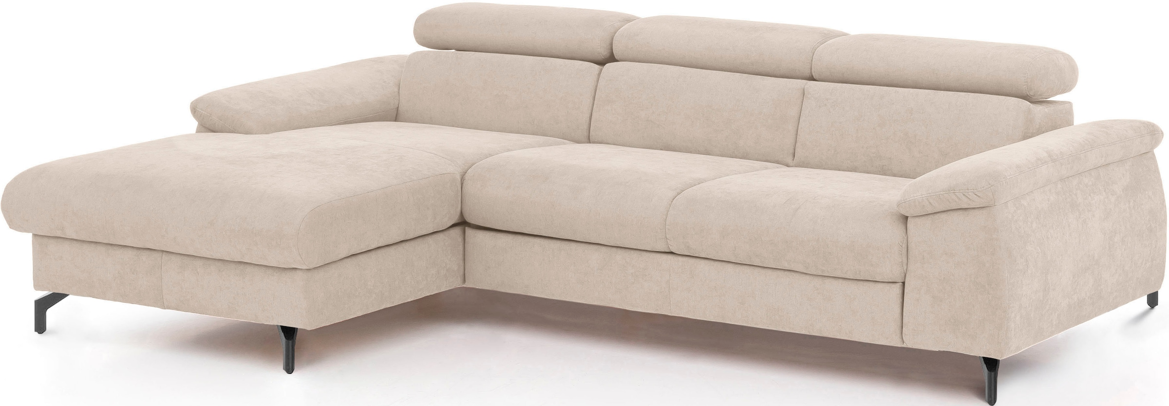 COTTA Ecksofa »Kitty L-Form«, mit Kopfteilverstellung, wahlweise mit Bettfunktion & Bettkasten