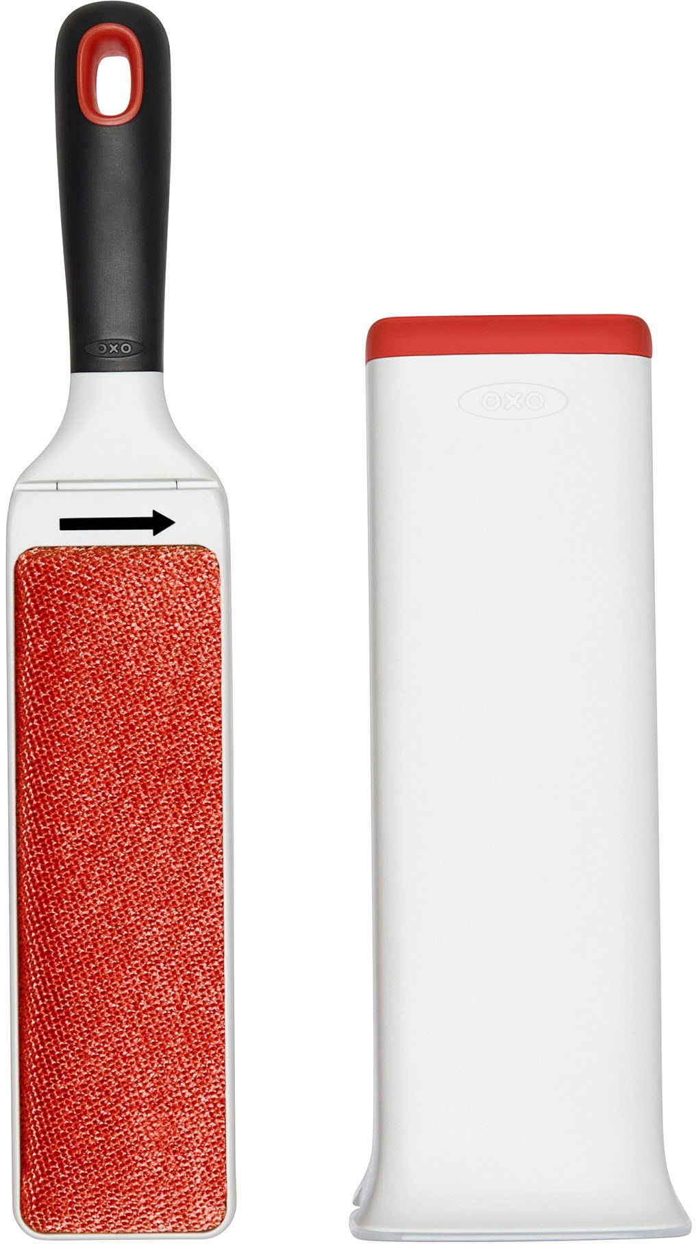 OXO Good Grips Reinigungsbürste, selbstreinigende Möbelbürste