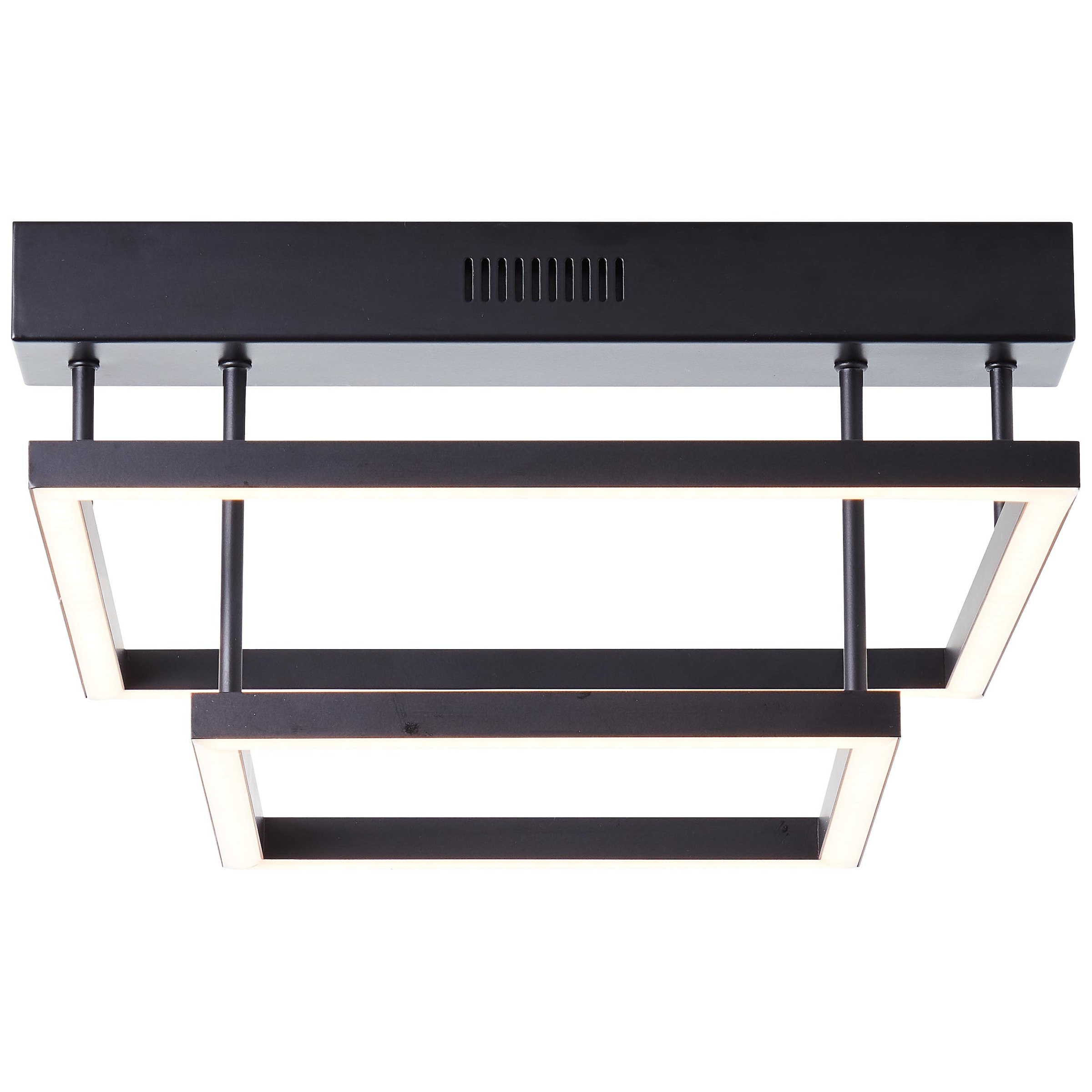 Brilliant Deckenleuchte »Ranut« 1 Stk. Warmweiß LED Deckenlampe 2flg schwar günstig online kaufen