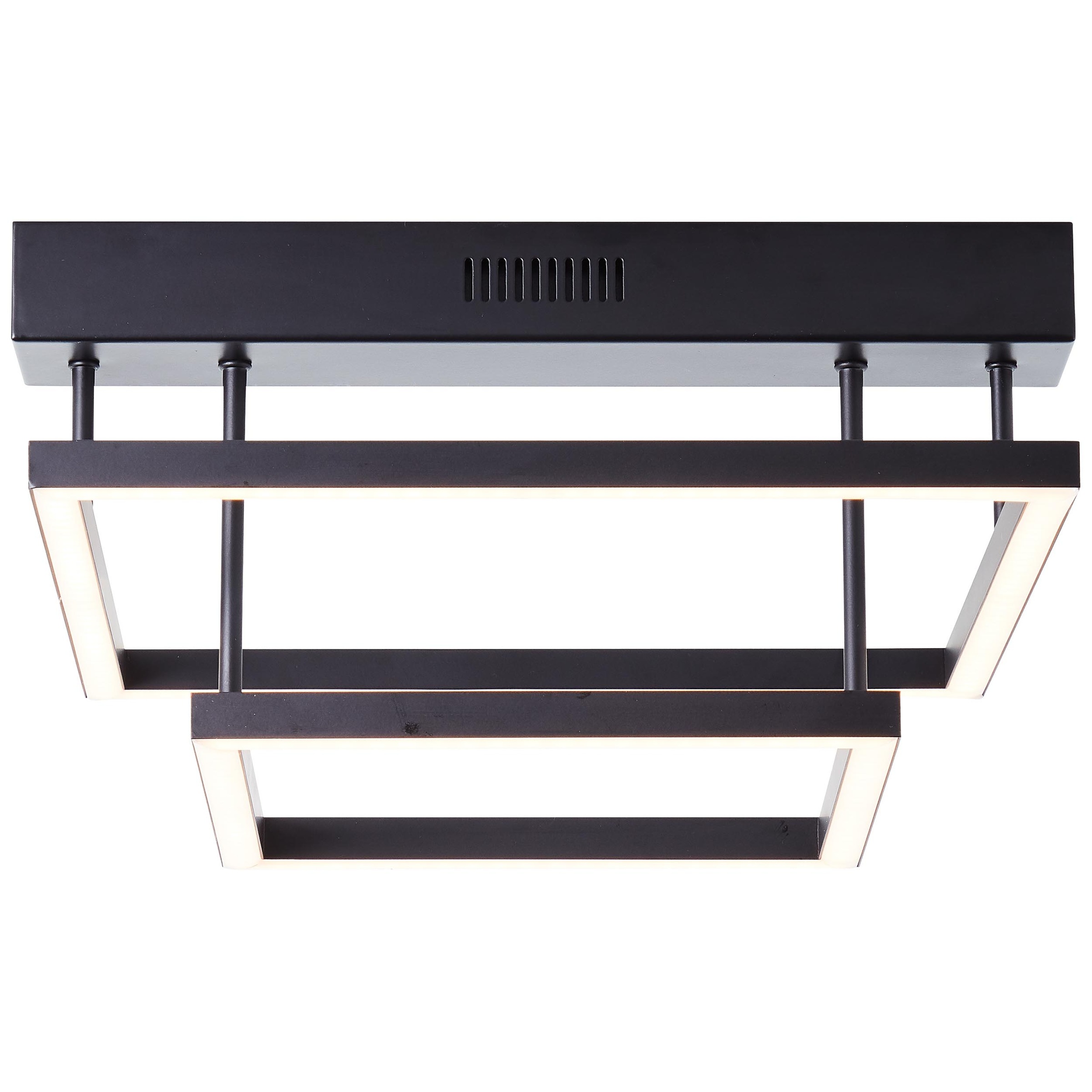 Brilliant Deckenleuchte »Ranut«, 2 flammig, LED Deckenlampe 2flg schwarz günstig online kaufen