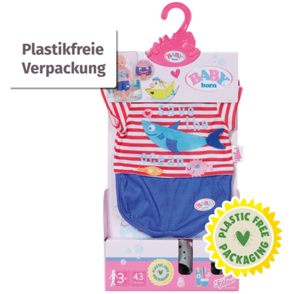 Baby Born Puppenkleidung »Bath Pyjamas & Clogs blau, 43 cm«