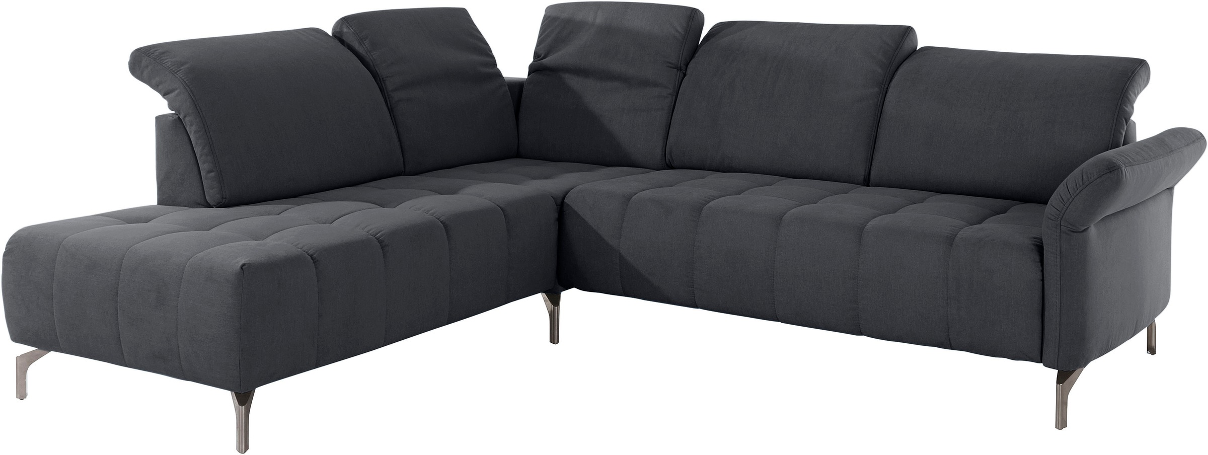 INOSIGN Ecksofa »Fresh L-Form«, Federkern, wahlweise Kopfteilverstellung und motorischer Vorziehsitz