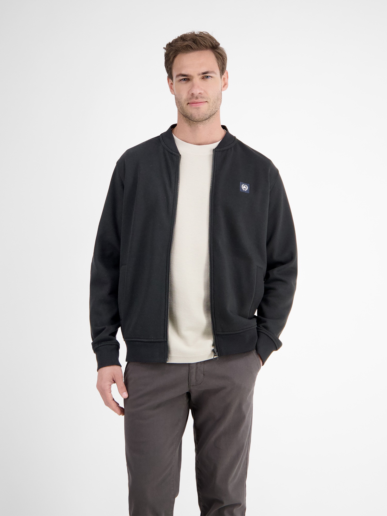 LERROS Sweatjacke »LERROS College-Sweatjacke für Herren«