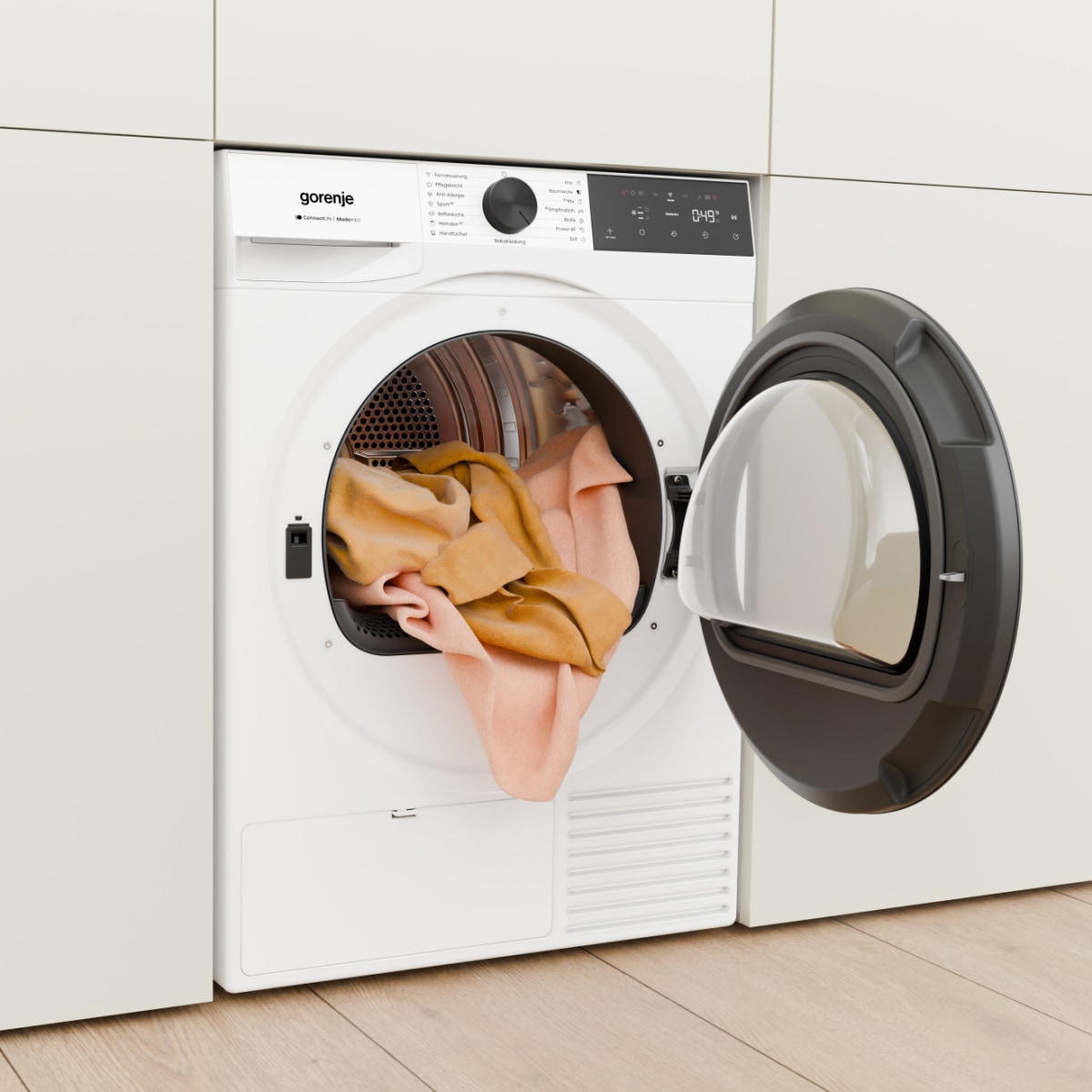 GORENJE Wärmepumpentrockner »D5G49D« G400 NatureDry Schonung, FastDry  49, Knitterschutz