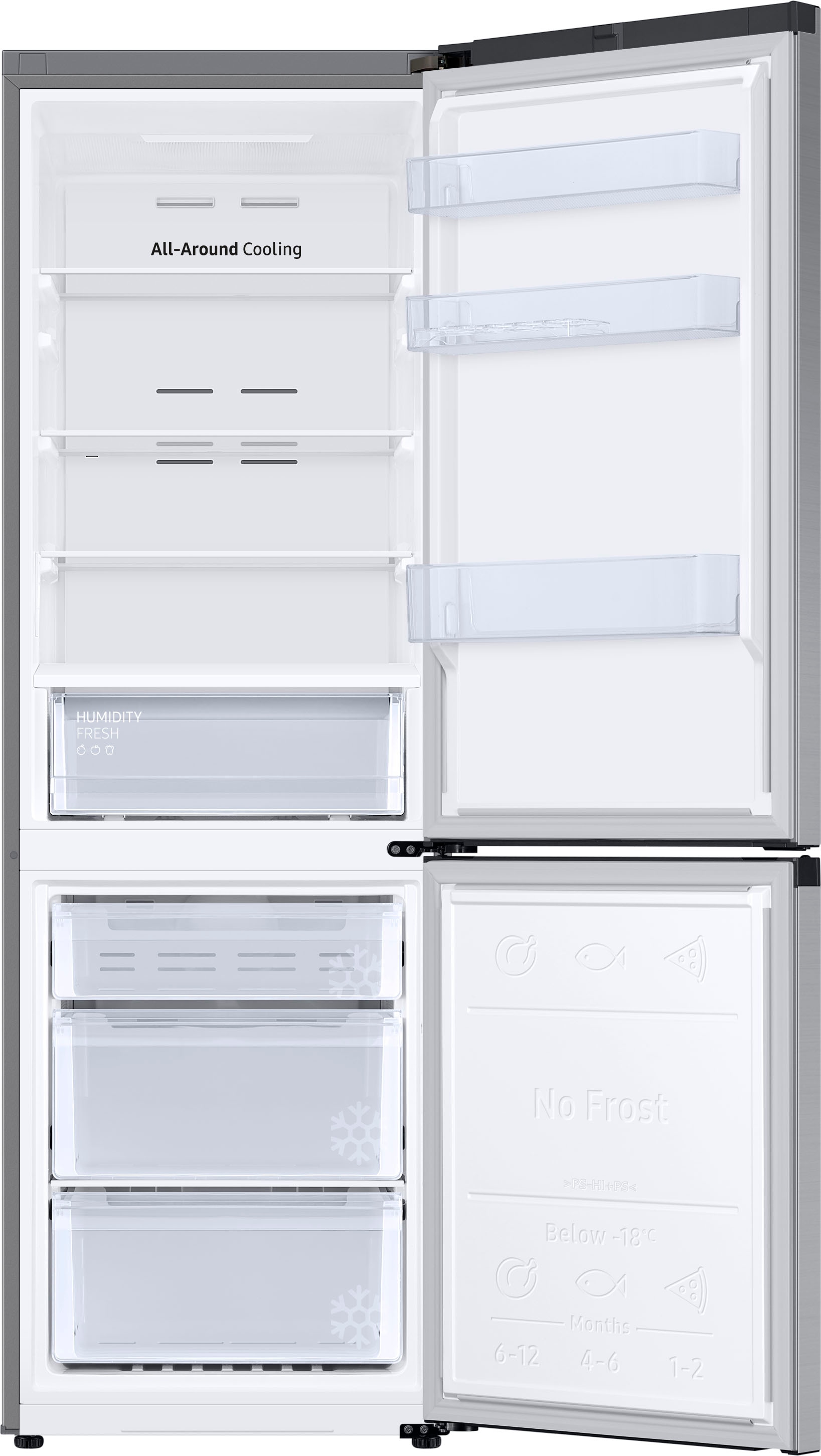 Samsung Kühl-/Gefrierkombination »RL34T600C«, RL34T600CSA, 185,3 cm hoch, 59,5 cm breit