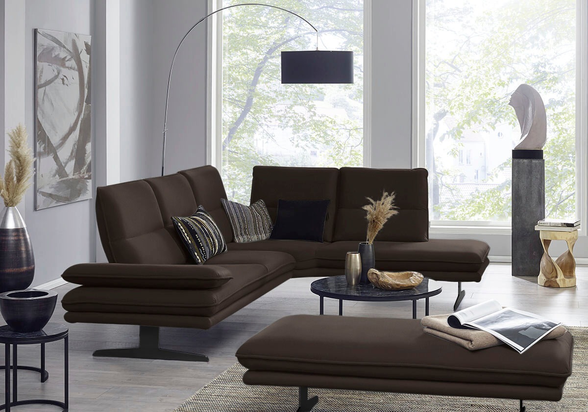 W.SCHILLIG Ecksofa "broadway, Designsofa, toller Sitzkomfort, zeitlos, eleg günstig online kaufen