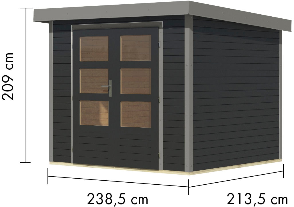 Karibu Gartenhaus »Jupiter 3 C«, in verschiedenen Farben