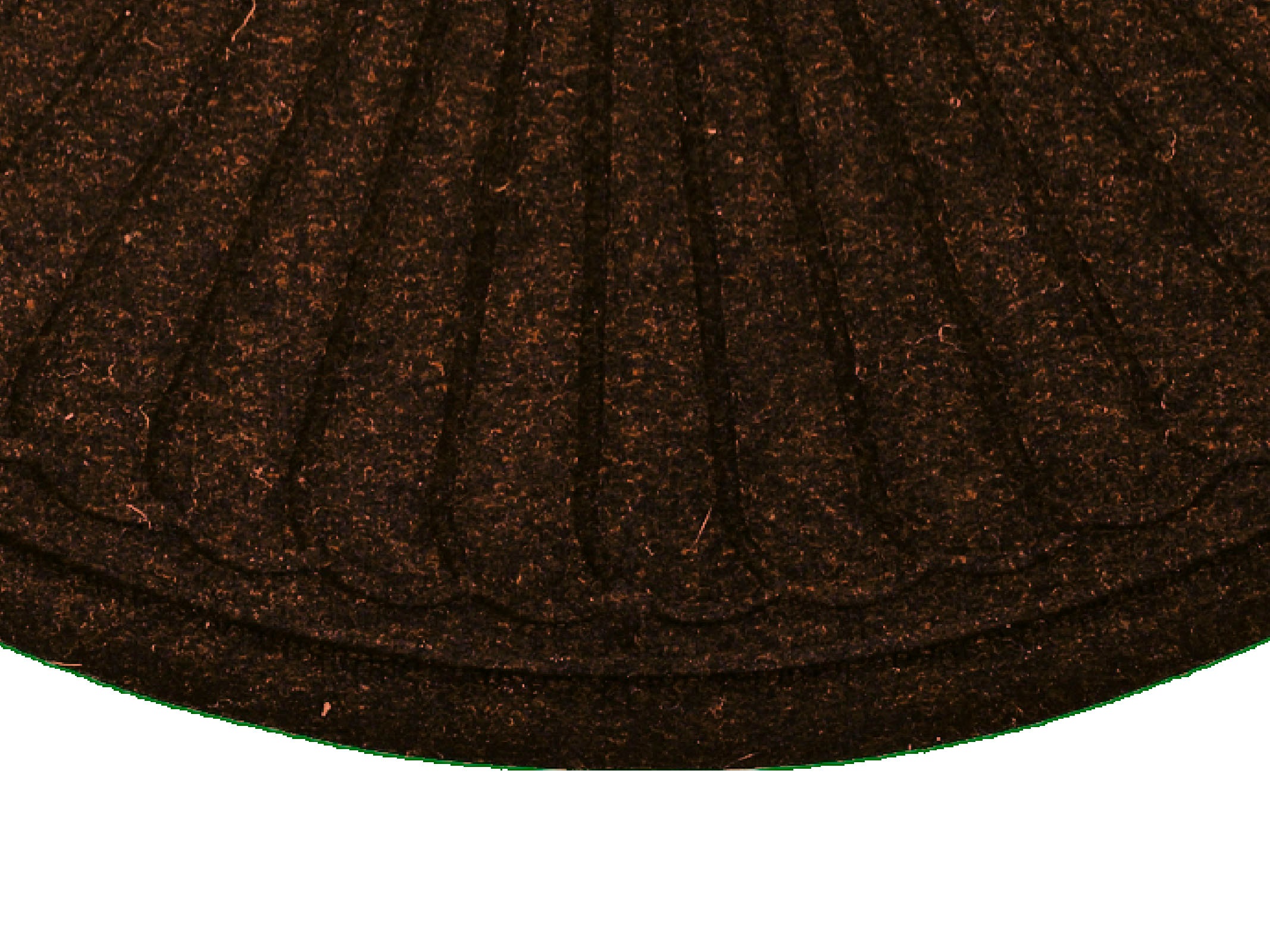 wash+dry by Kleen-Tex Fußmatte »DUNE Halfmoon dark brown«, halbrund, 8 mm Höhe, Schmutzfangmatte, rutschhemmend, In- und Outdoor geeignet, waschbar