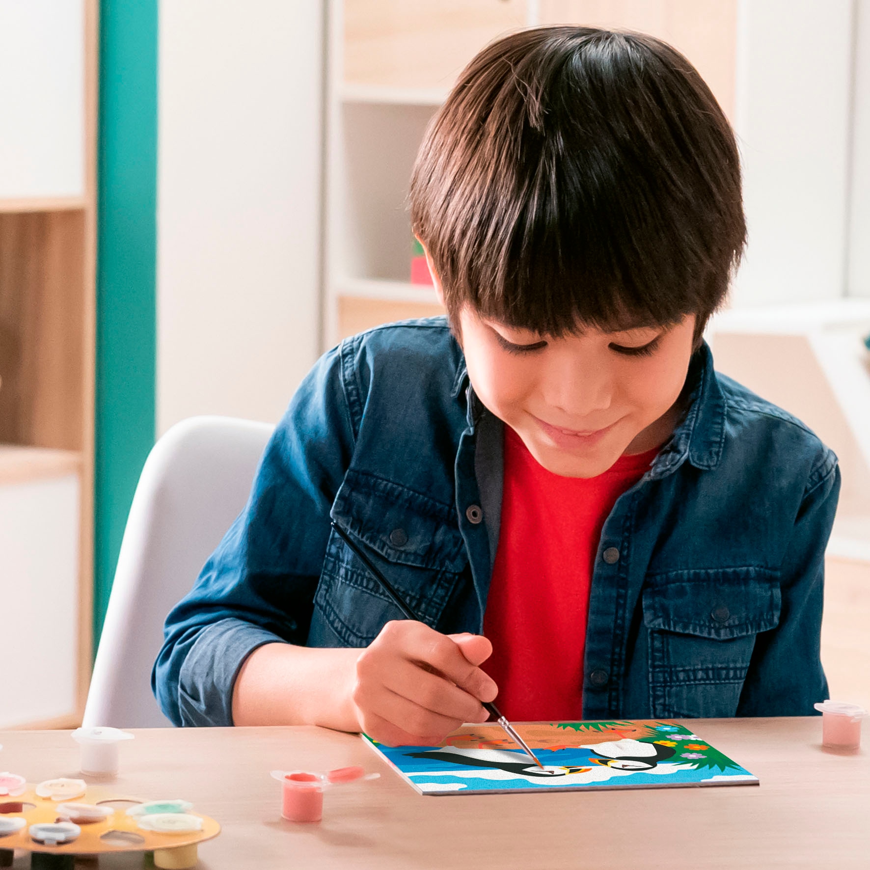 Ravensburger Malen nach Zahlen »CreArt, Papageientaucher«, Made in Europe