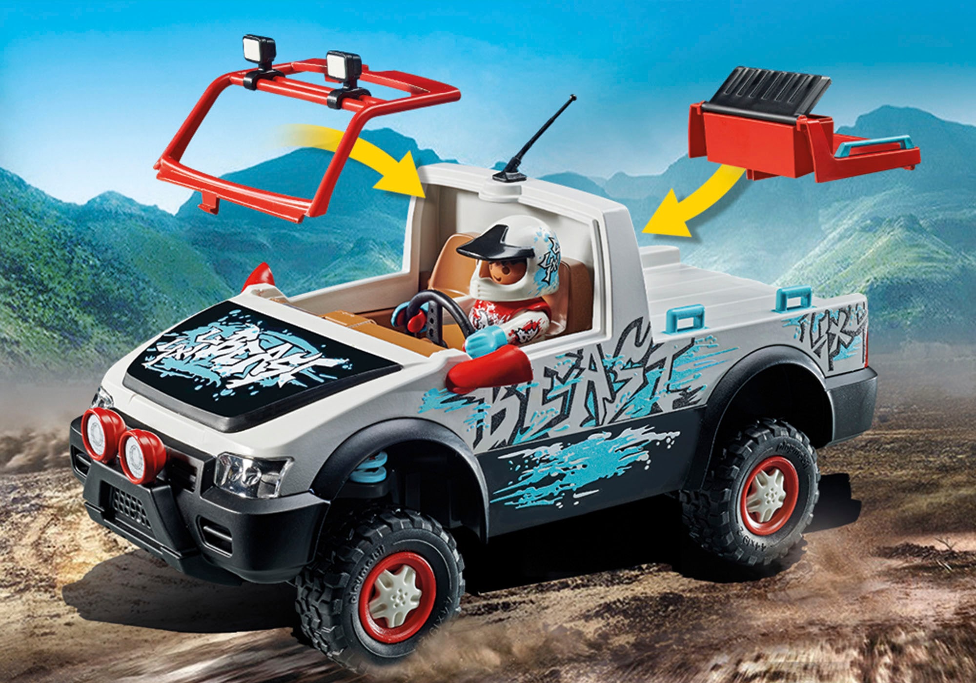 Playmobil® Konstruktions-Spielset »Rally-Car (71430), City Life«, (74 St.)