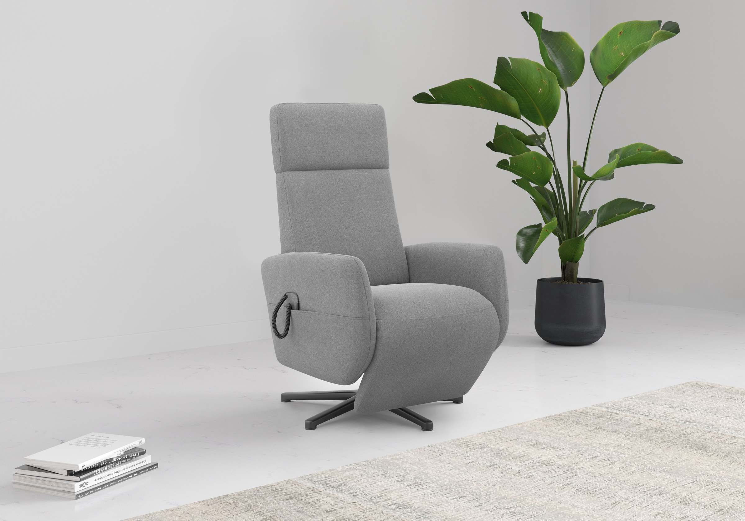Home affaire TV-Sessel »Rochelle, inkl. Kopfteilverstellung & 360° Drehfunk günstig online kaufen