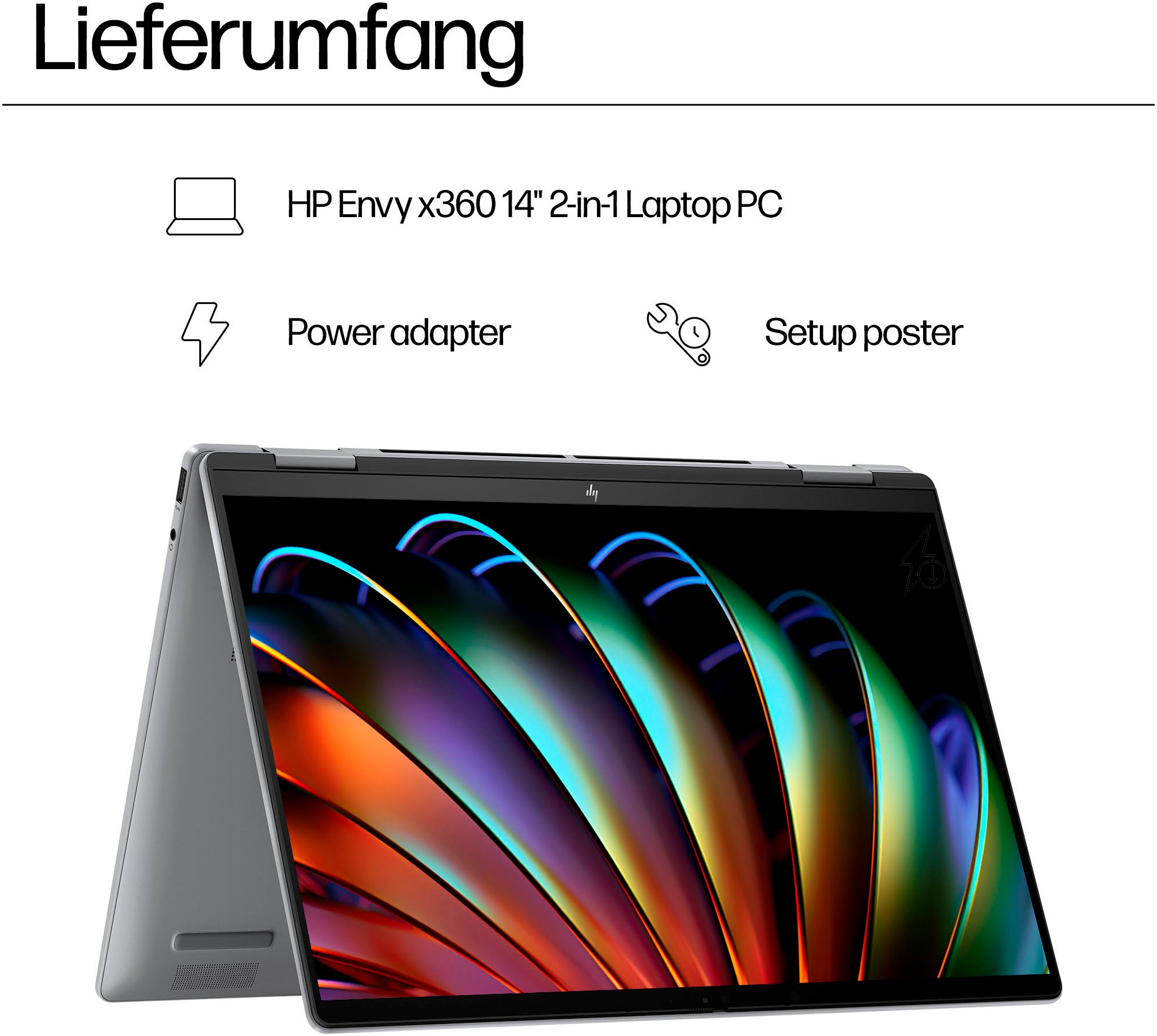 HP Notebook »Laptop 14-fa0057ng Meteor Silver (P)«, 35,6 cm, / 14 Zoll, AMD, Ryzen 5, Radeon Graphics, 512 GB SSD