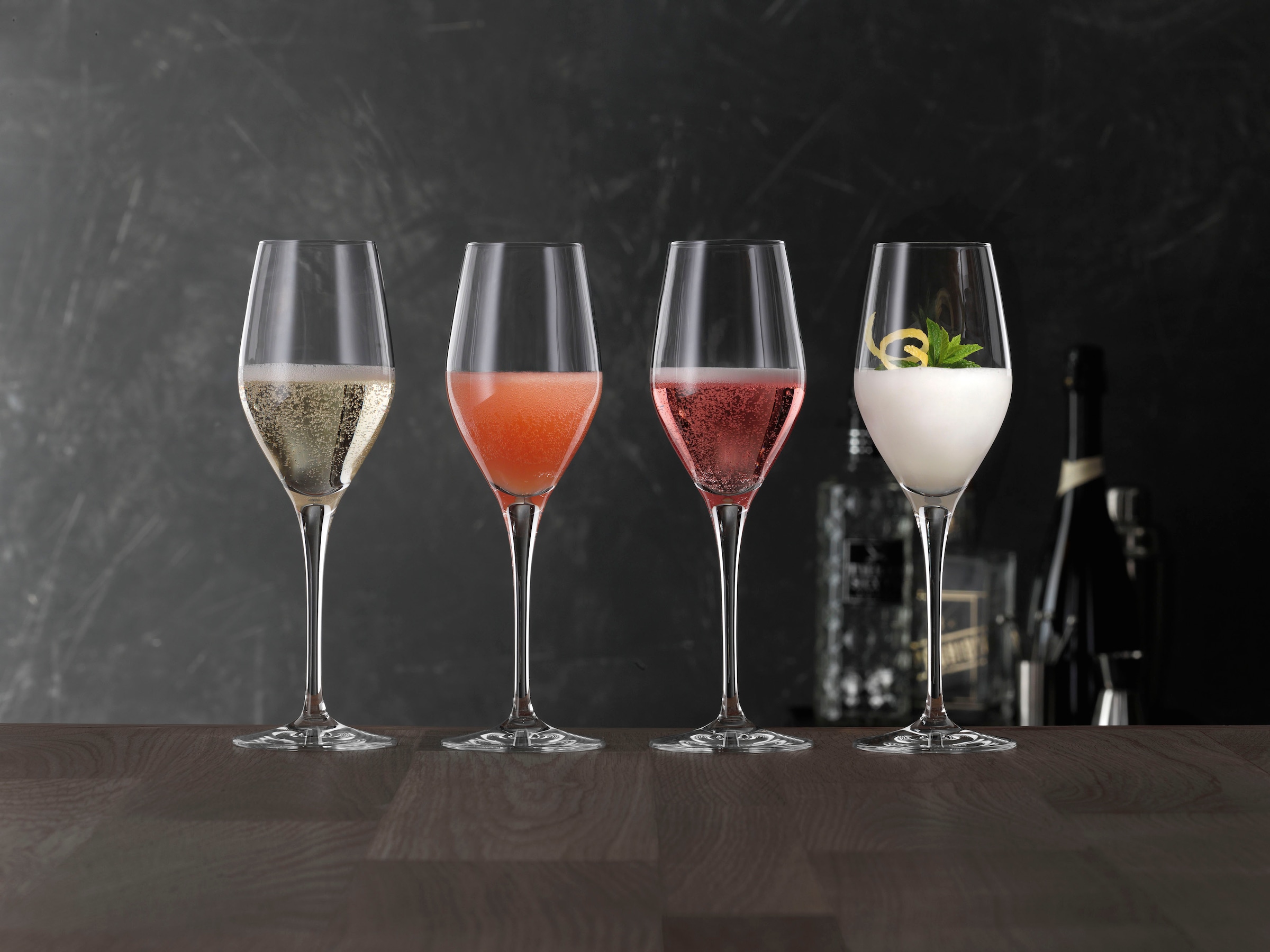 SPIEGELAU Champagnerglas »Special Glasses«, (Set, 4 tlg., Set bestehend aus 4 Gläsern), 270 ml, 4-teilig