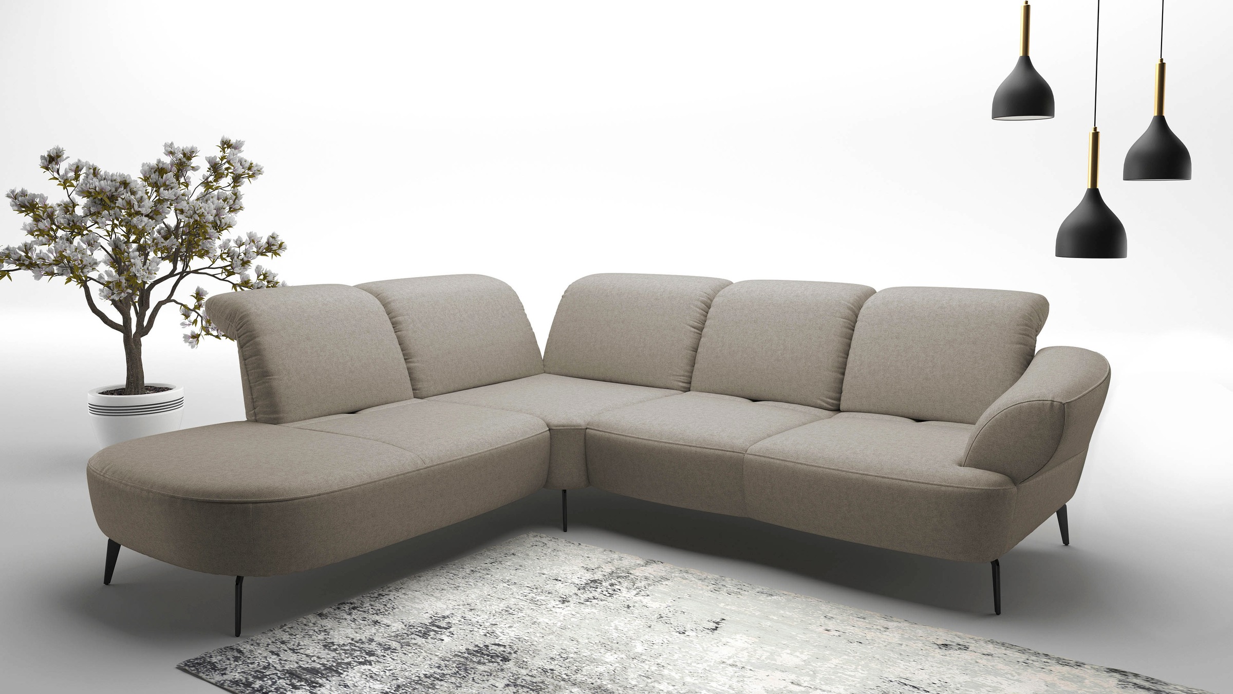 sit&more Ecksofa »Dance, L-Form, inkl. Sitztiefenverstellung« inkl. Click&S günstig online kaufen