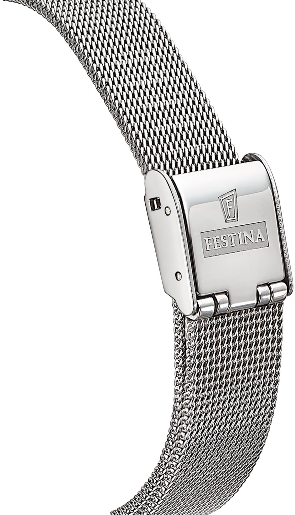 Festina Quarzuhr »Mademoiselle«, Armbanduhr, Damenuhr, Edelstahlarmband, analog, Datum