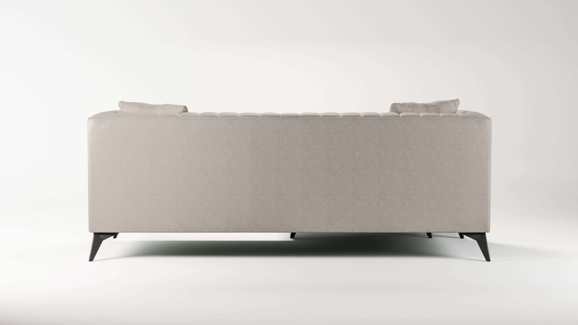 Home affaire Ecksofa »MATTHEW L-Form ideal für kleine Räume, Maße B/T/H: 201/162/74 cm« elegantes Designsofa, feine Steppung im Rücken, incl. Zierkissen