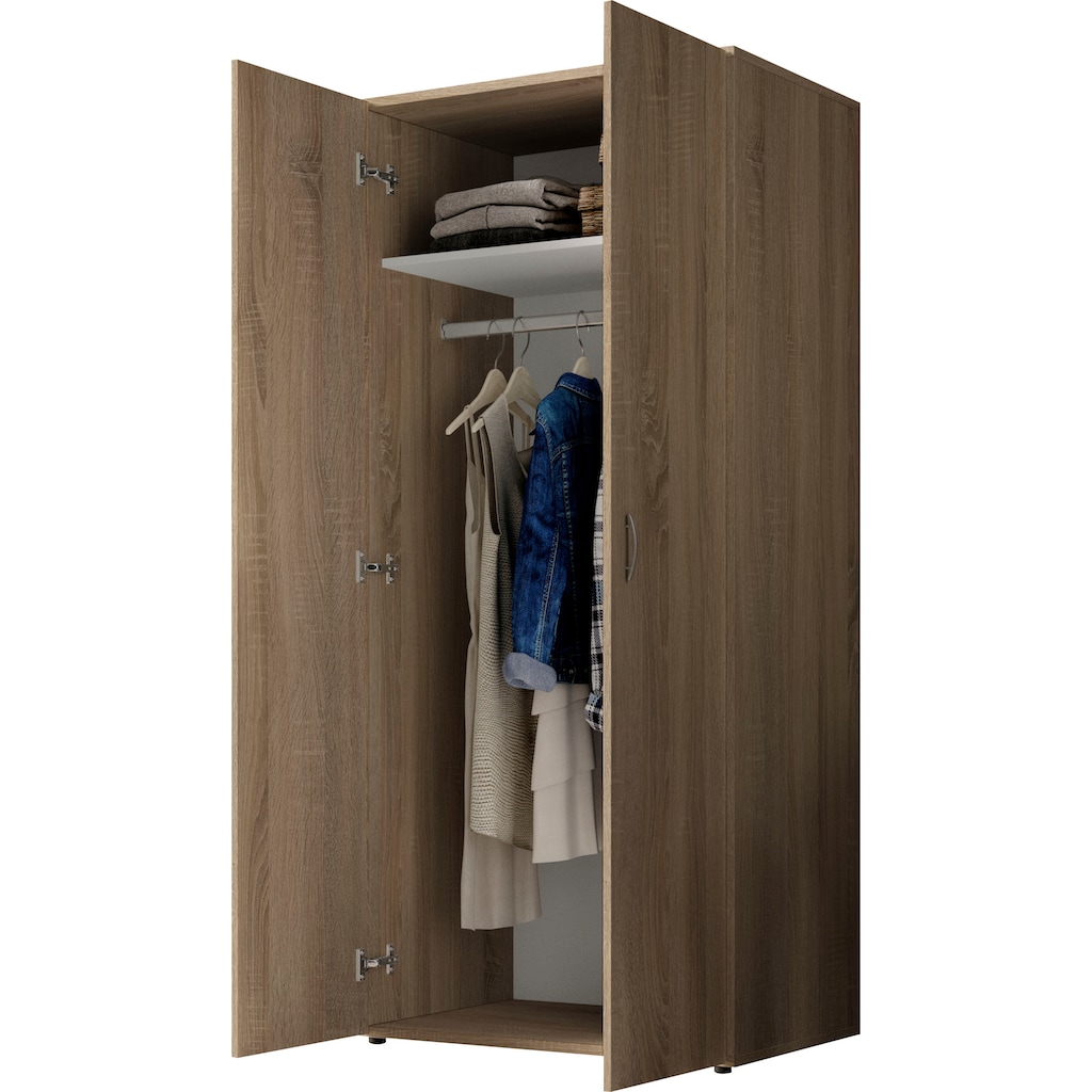 Schlafkontor Drehtürenschrank »Base Kleiderschrank Garderobe Hochschrank«