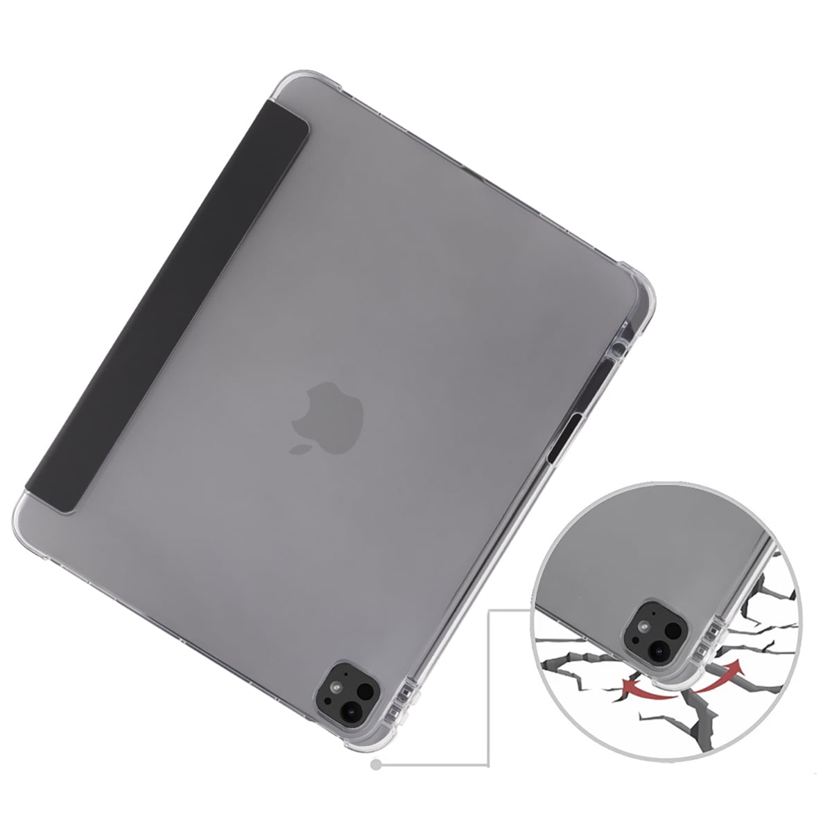 PEDEA Tablet-Hülle »Folio Trifold Case für Apple iPad Pro 13 (M4 24)«, Backcover, Schutzhülle, Tabletschutzhülle, Case, Schutzcase, stoßfest