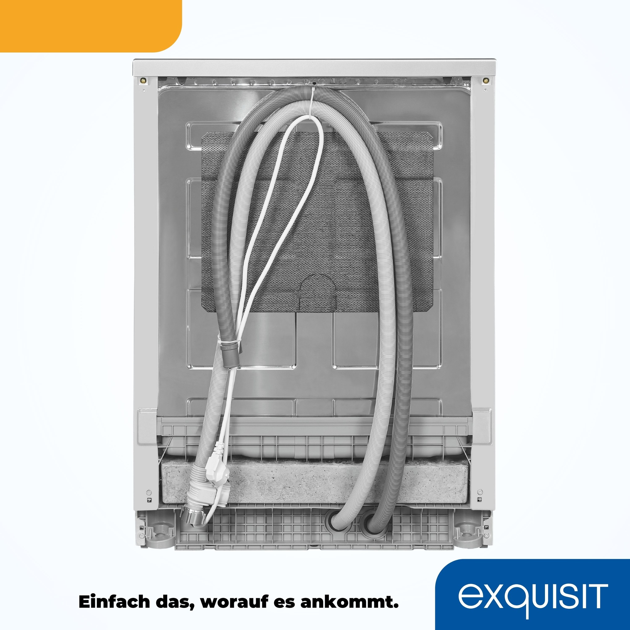 exquisit Standgeschirrspüler »GSP6312-030D silber«, 12 Maßgedecke