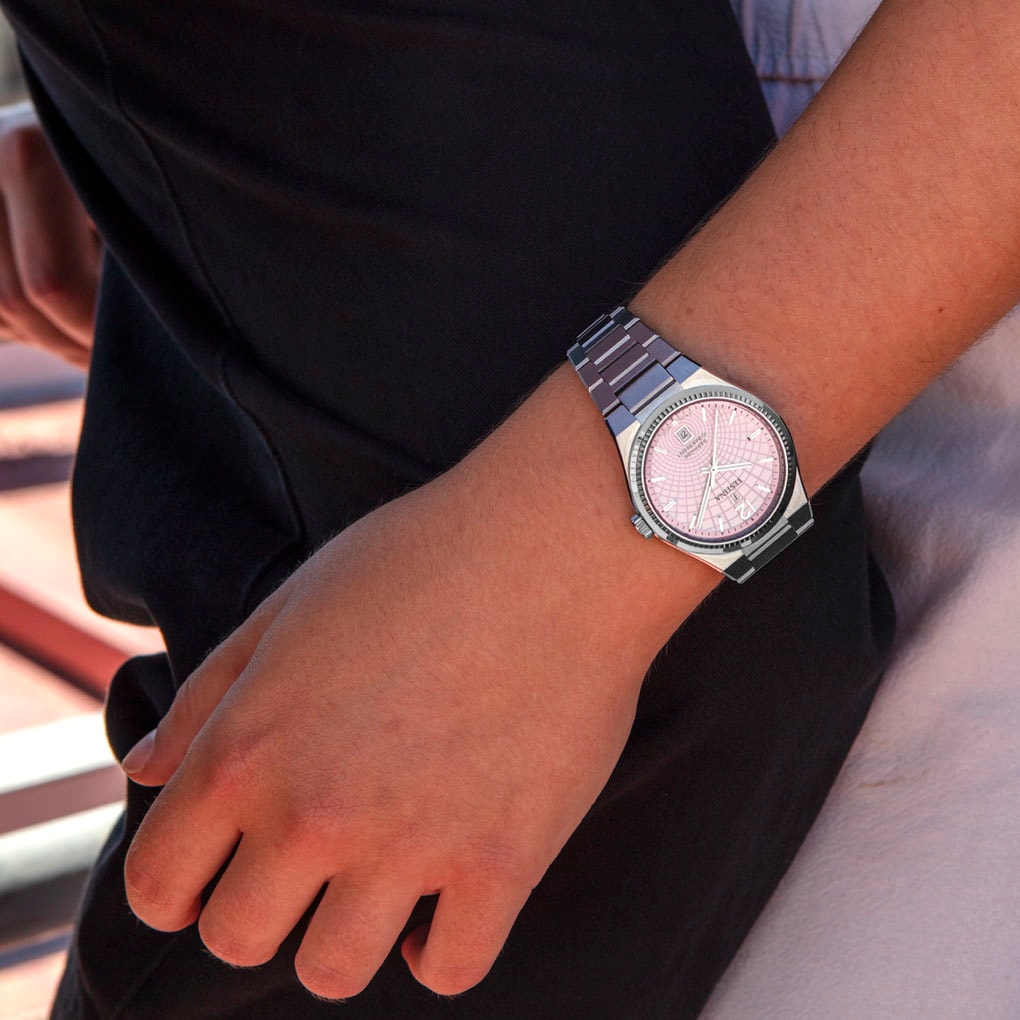 Festina Quarzuhr »Rivé Collection«, Armbanduhr, Damenuhr, Swiss Made, Edelstahlarmband, analog, Tag